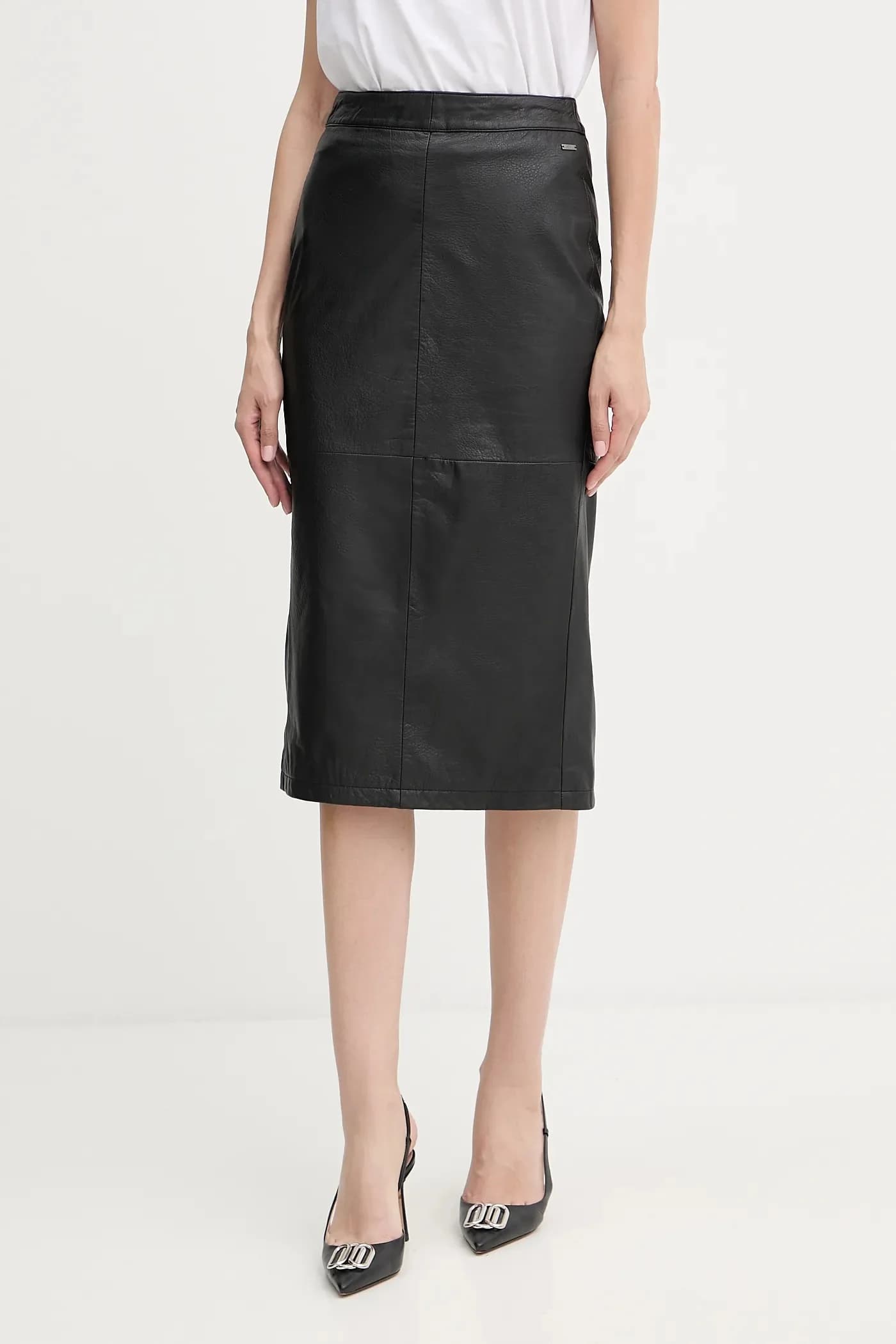 Кожаная юбка