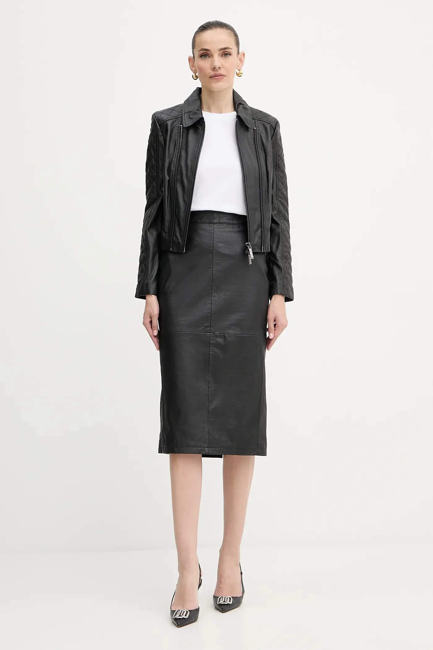 Кожаная юбка - фото 2