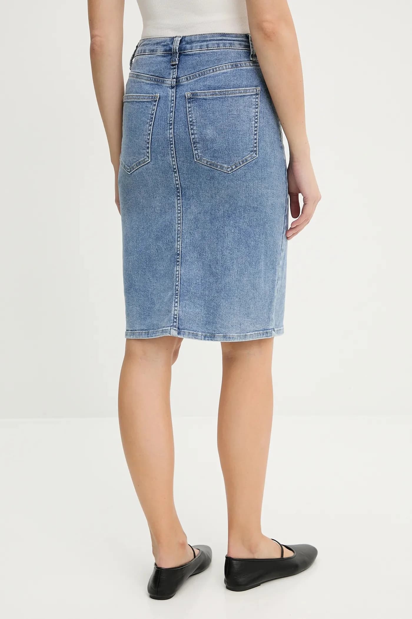 Джинсовая юбка - фото 3