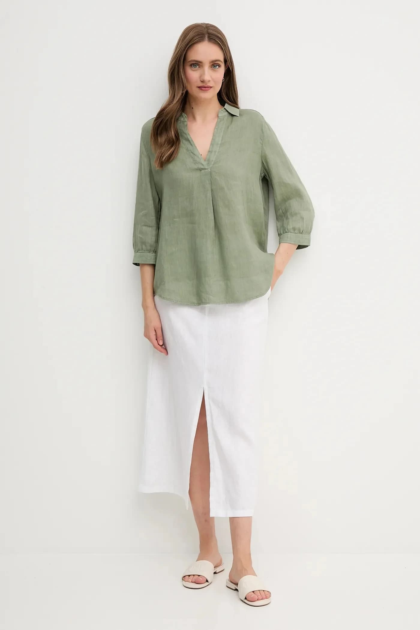 Льняная юбка - фото 2