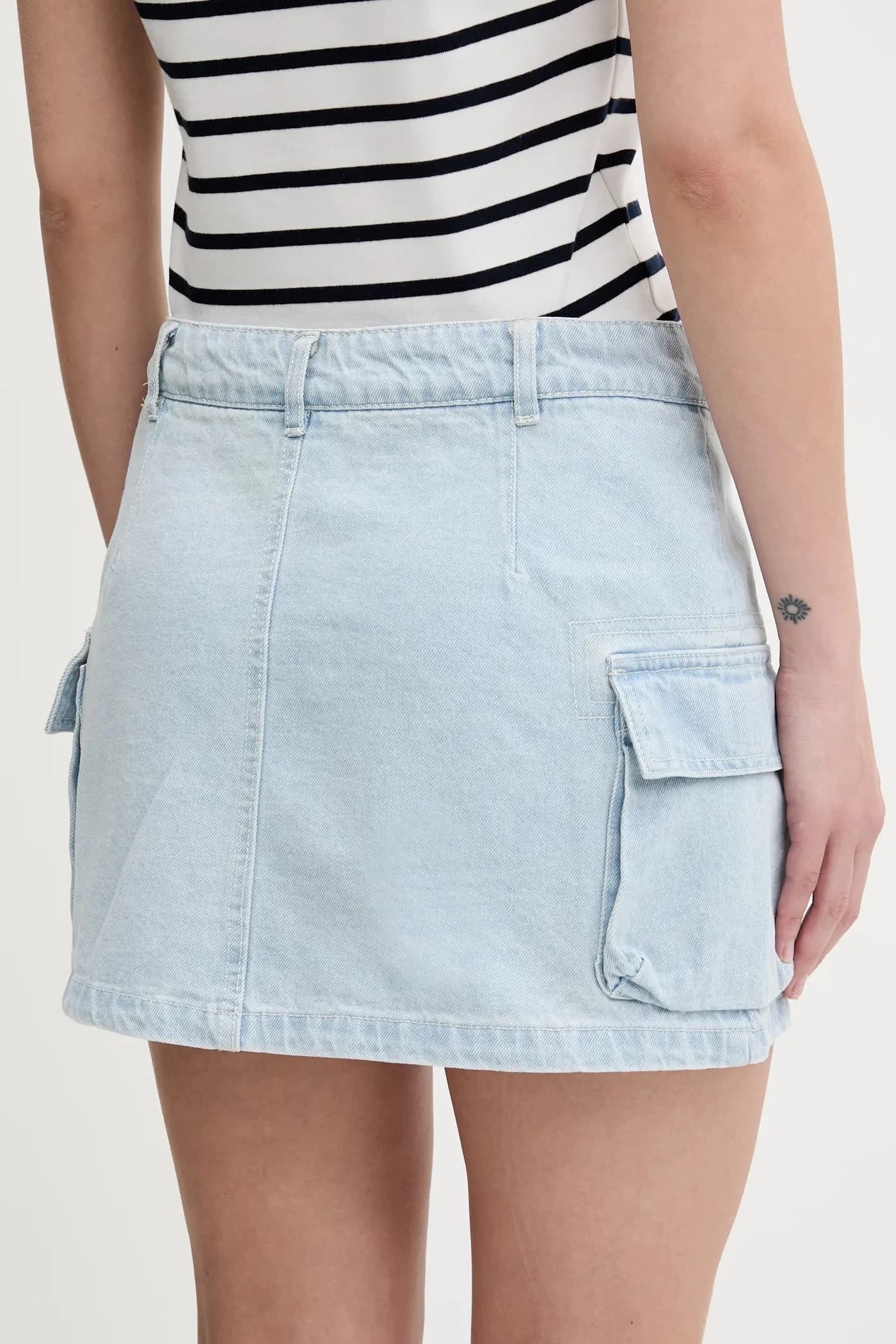 Джинсовая юбка - фото 3