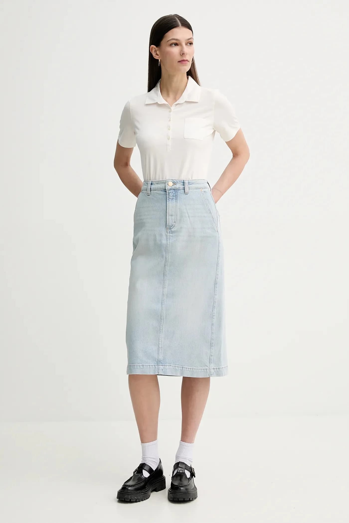 Джинсовая юбка - фото 2