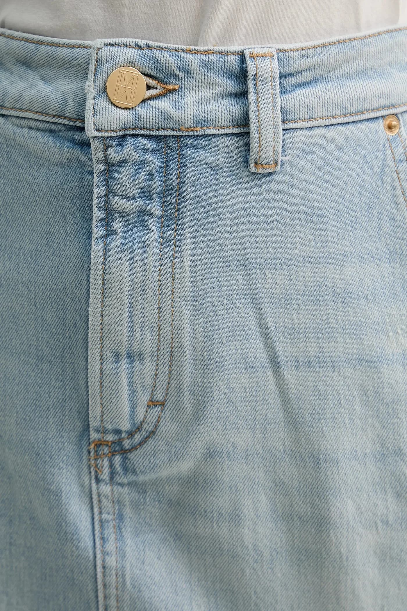 Джинсовая юбка - фото 5