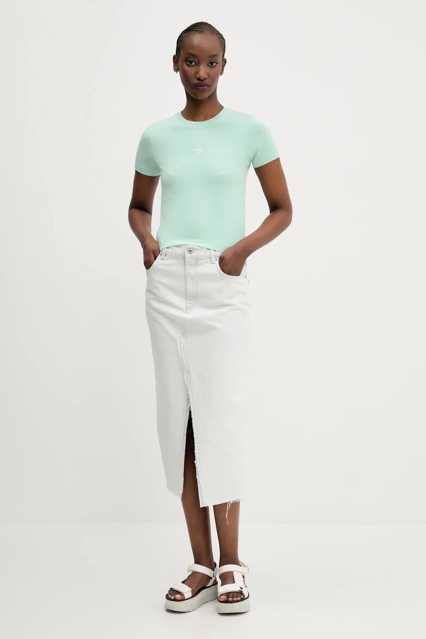 Джинсовая юбка - фото 2