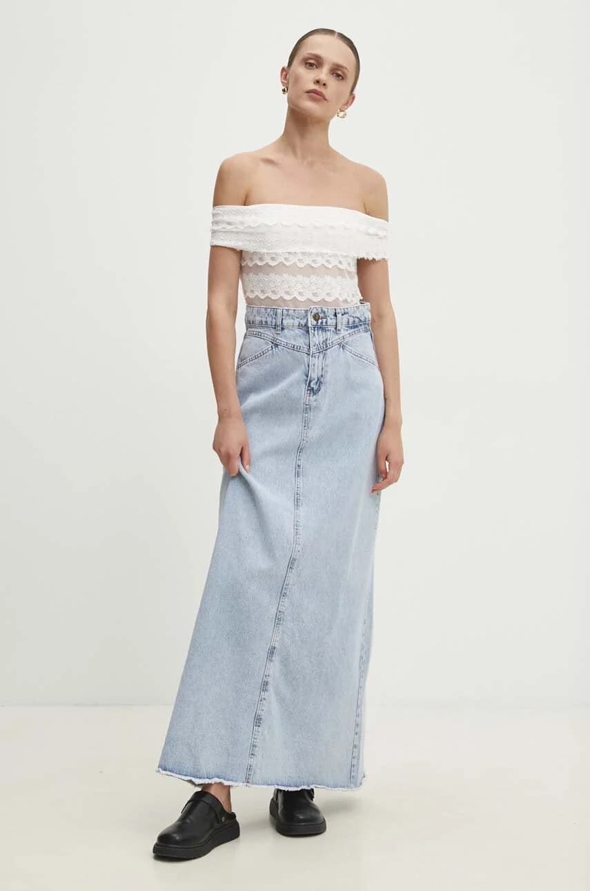 Джинсовая юбка - фото 2