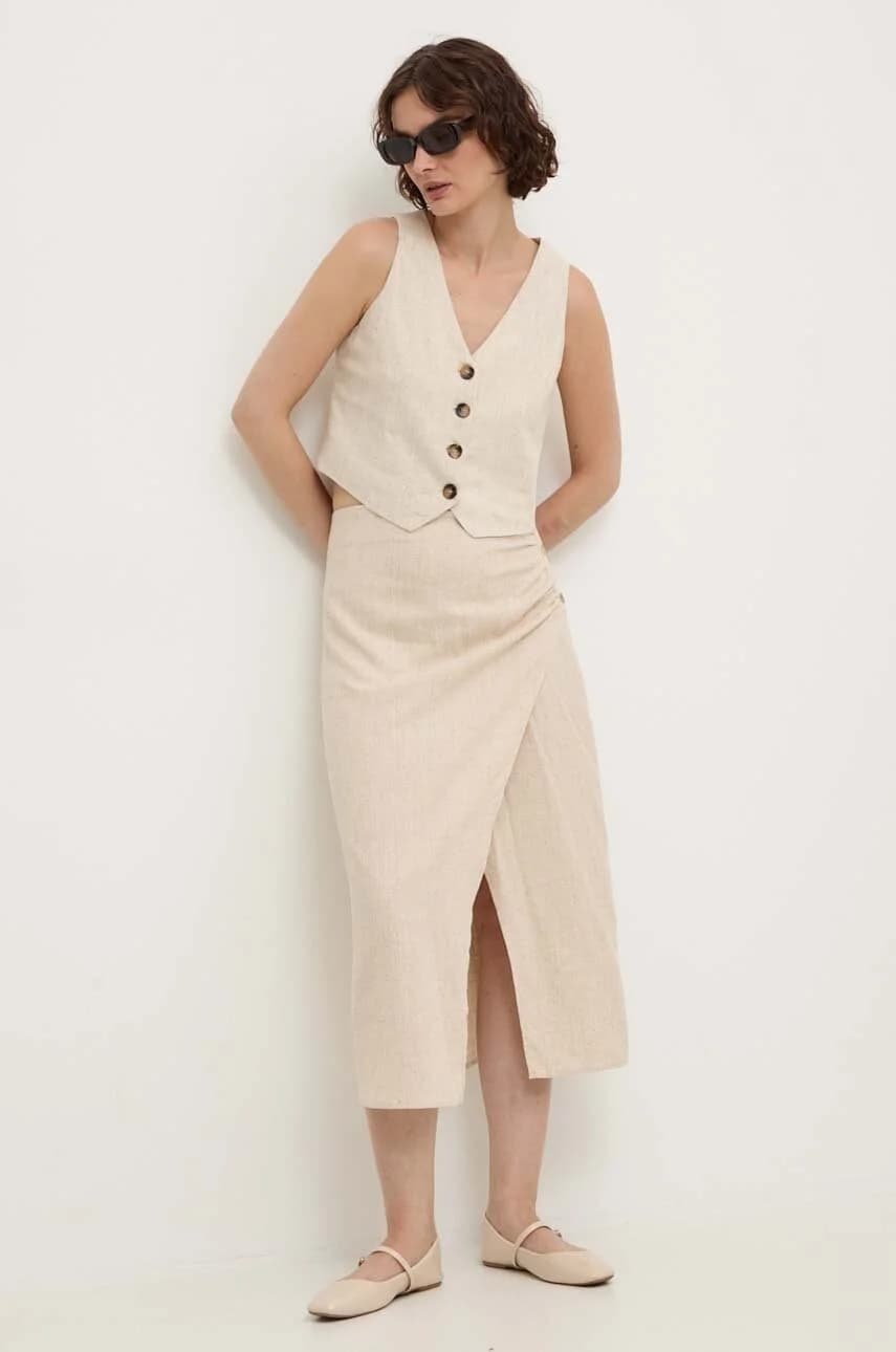 Льняная юбка - фото 2