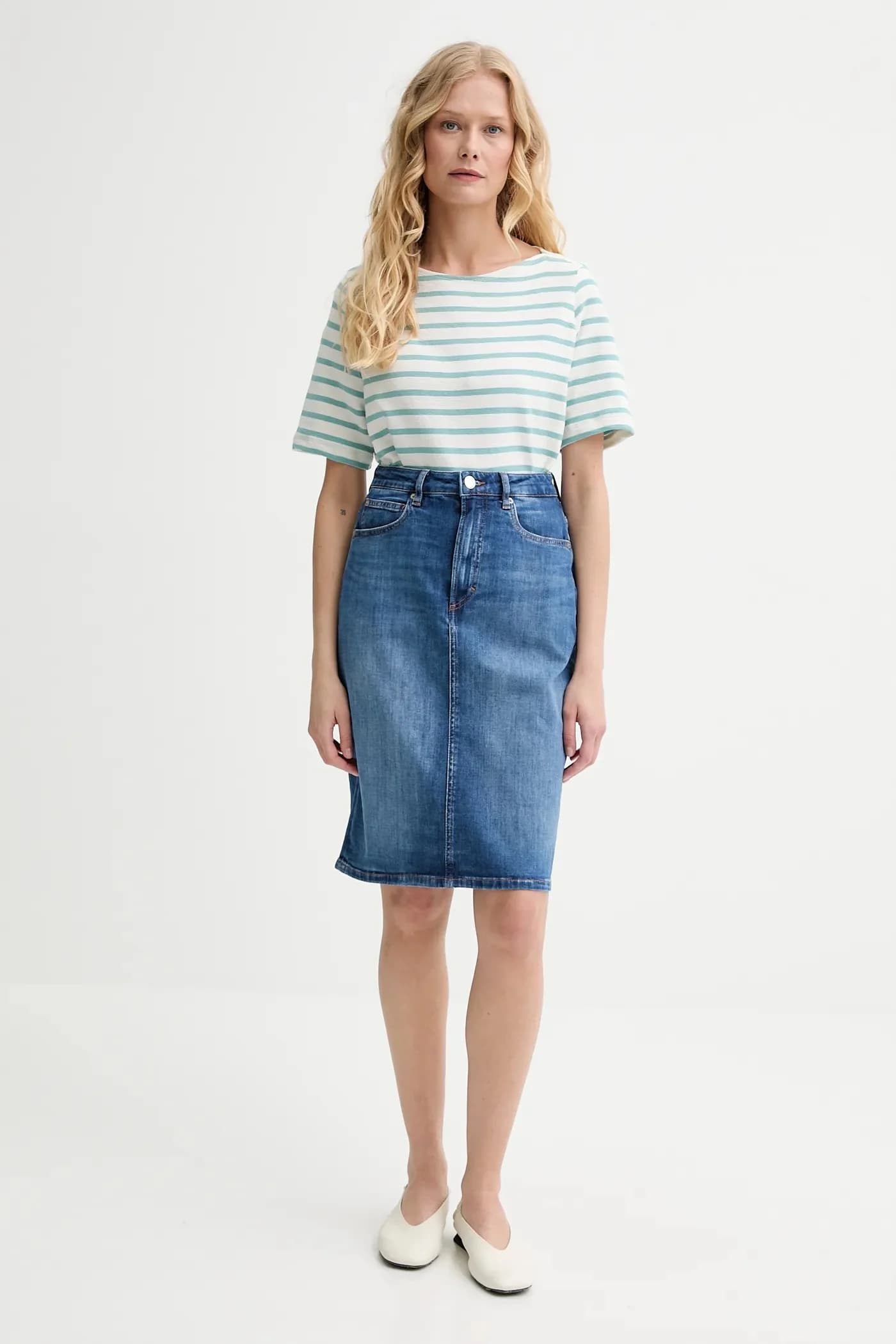 Джинсовая юбка - фото 2