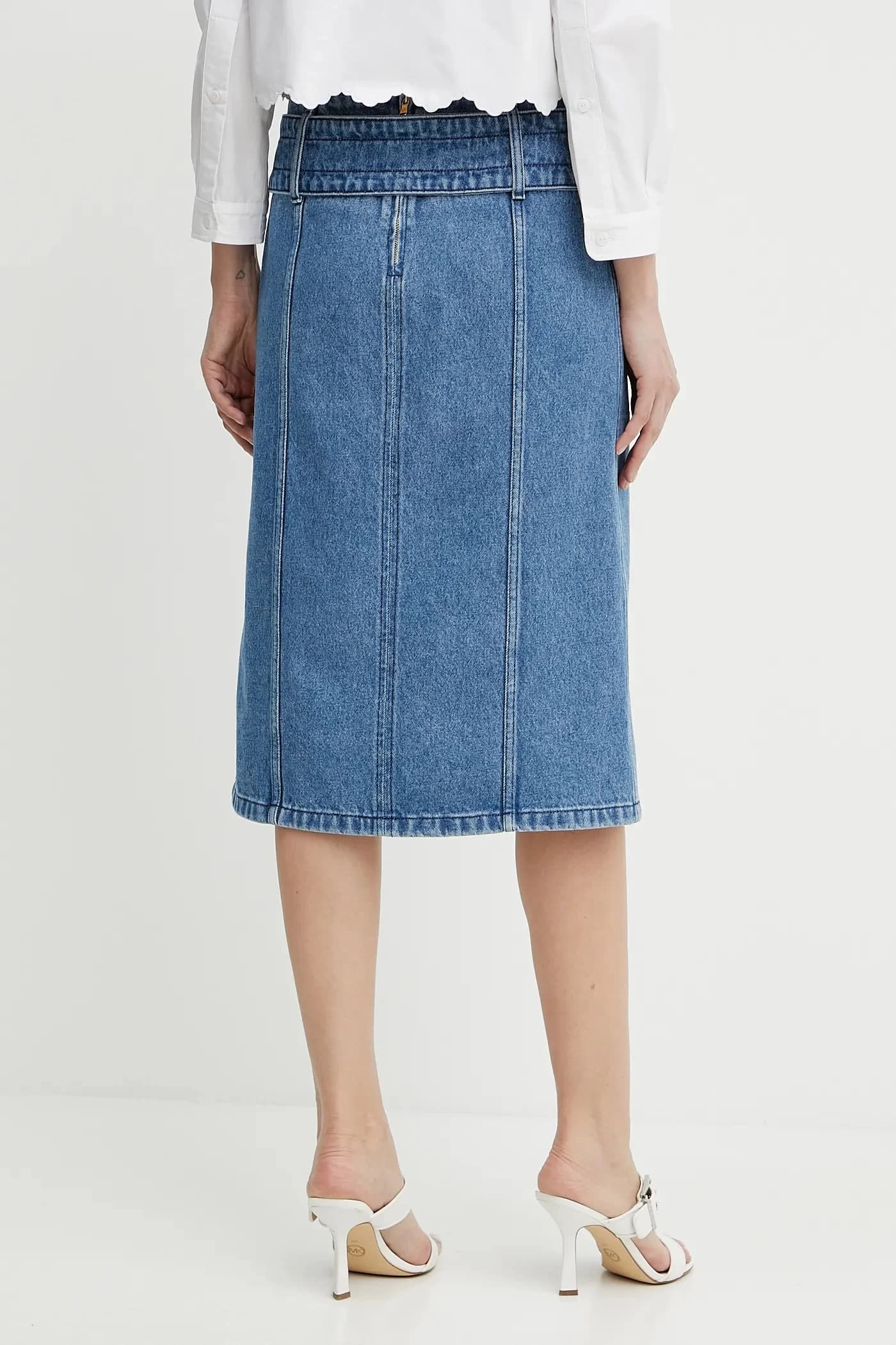 Джинсовая юбка - фото 3