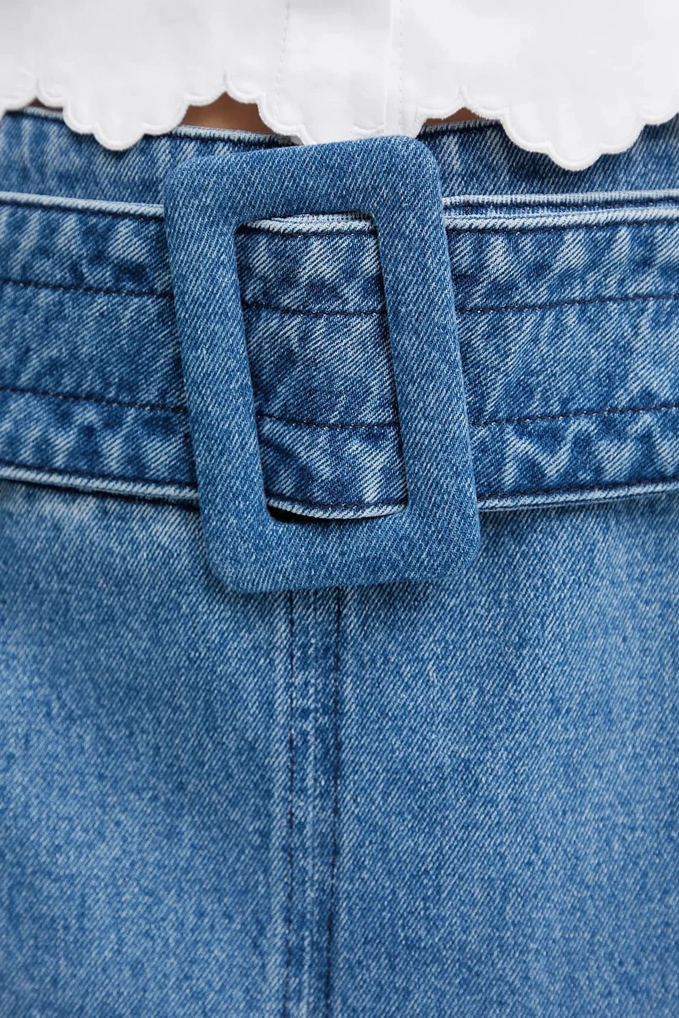 Джинсовая юбка - фото 4