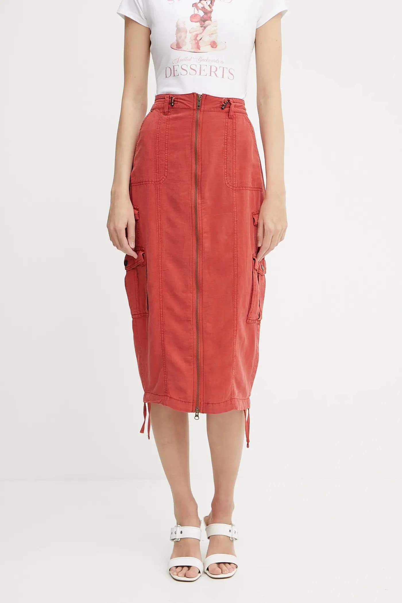 Юбка CASEY из смесового льна