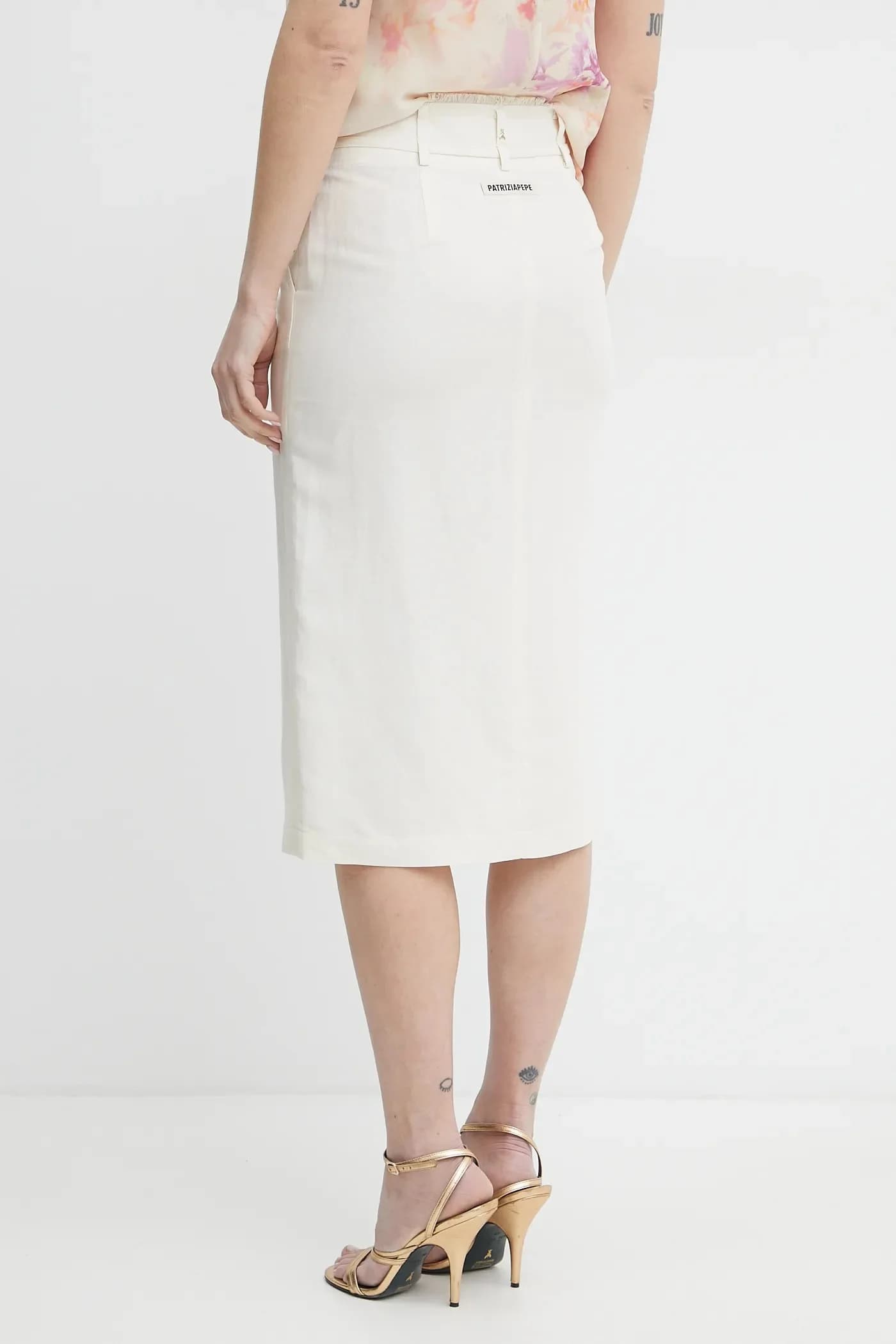 Юбка из смесового льна - фото 3