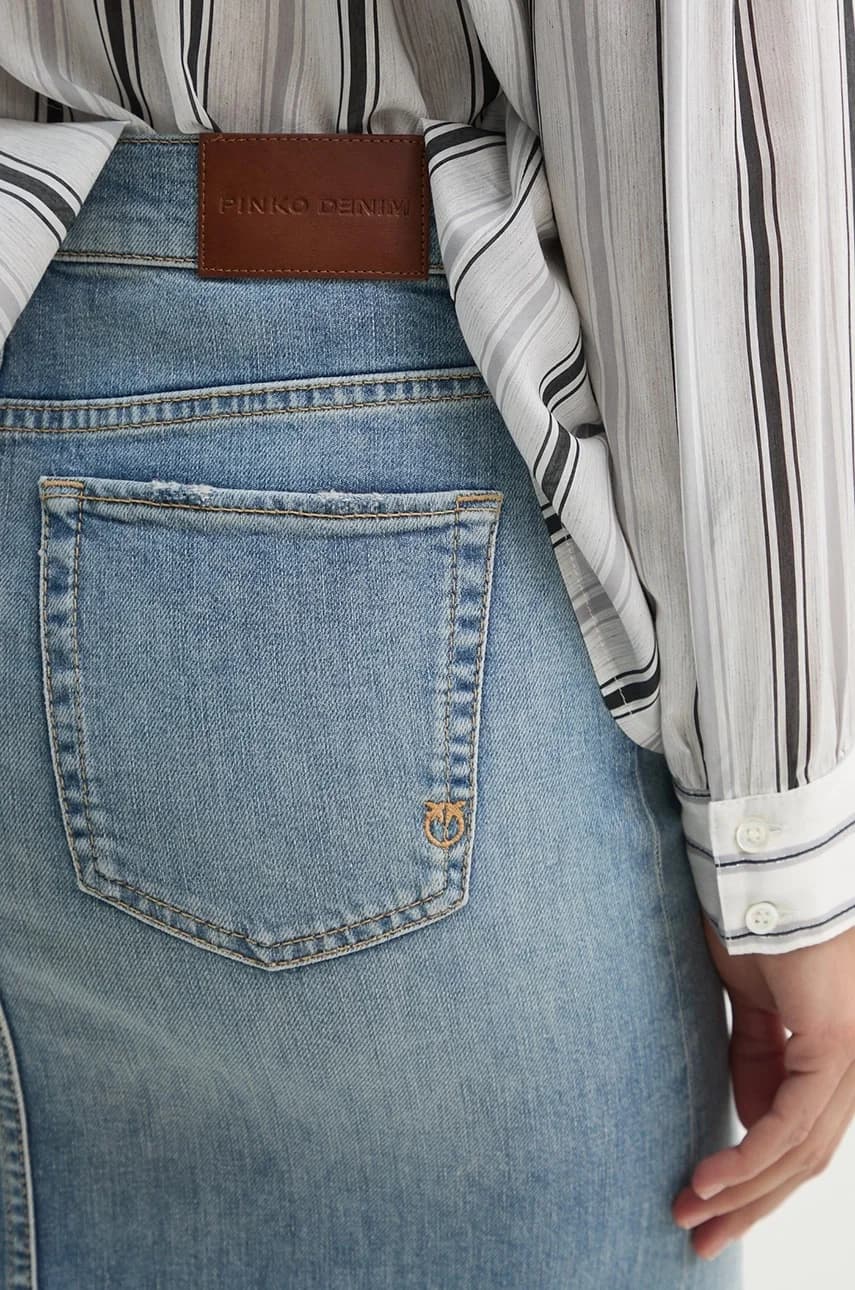 Джинсовая юбка - фото 4