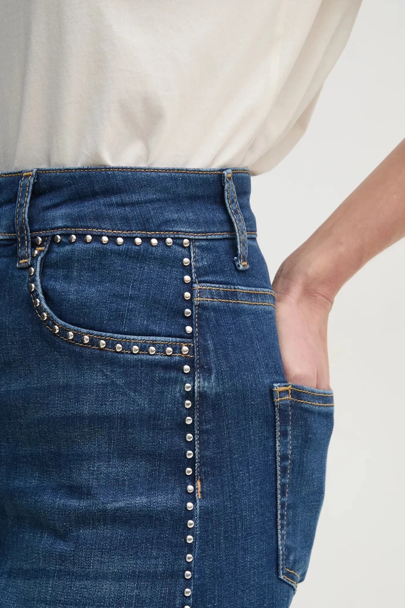 Джинсовая юбка - фото 4