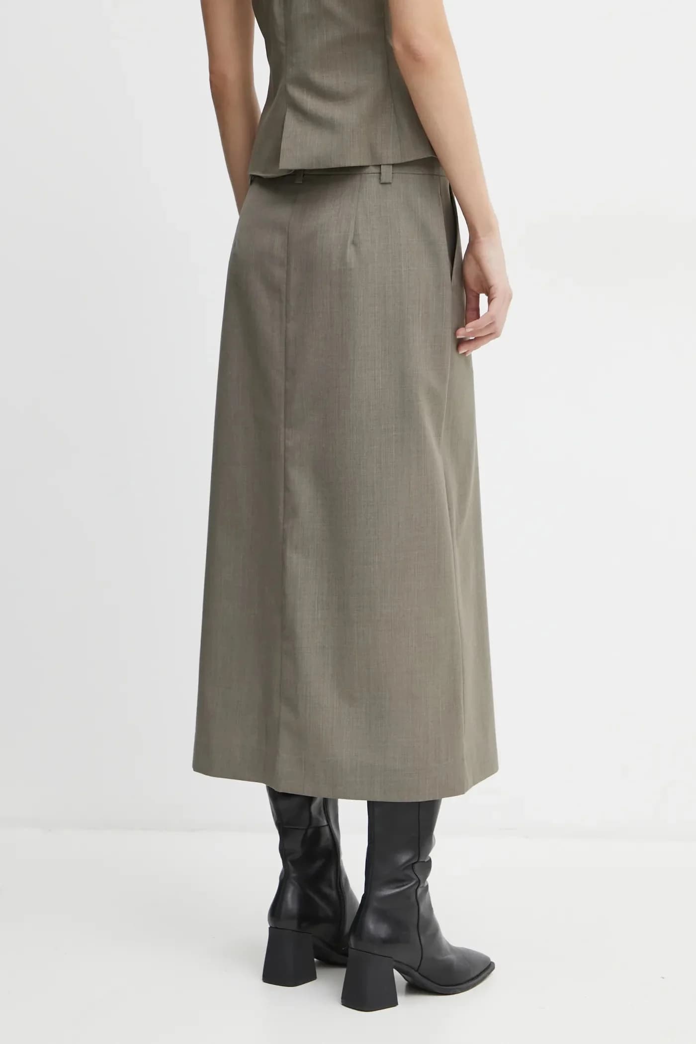 SATOVE юбка из смесовой шерсти - фото 3