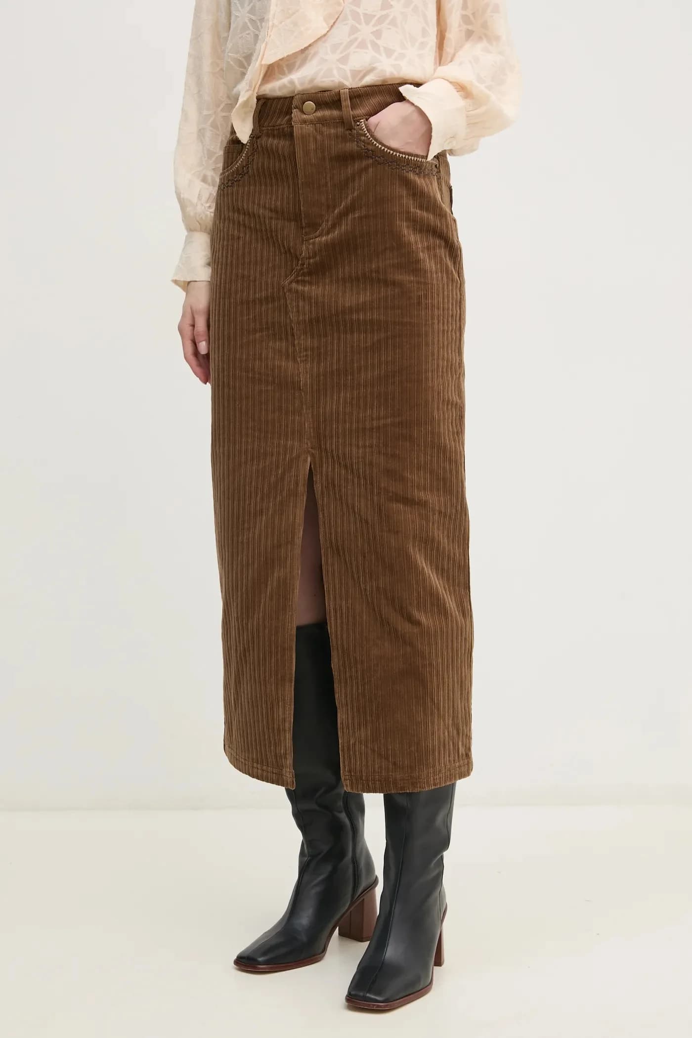 Вельветовая юбка