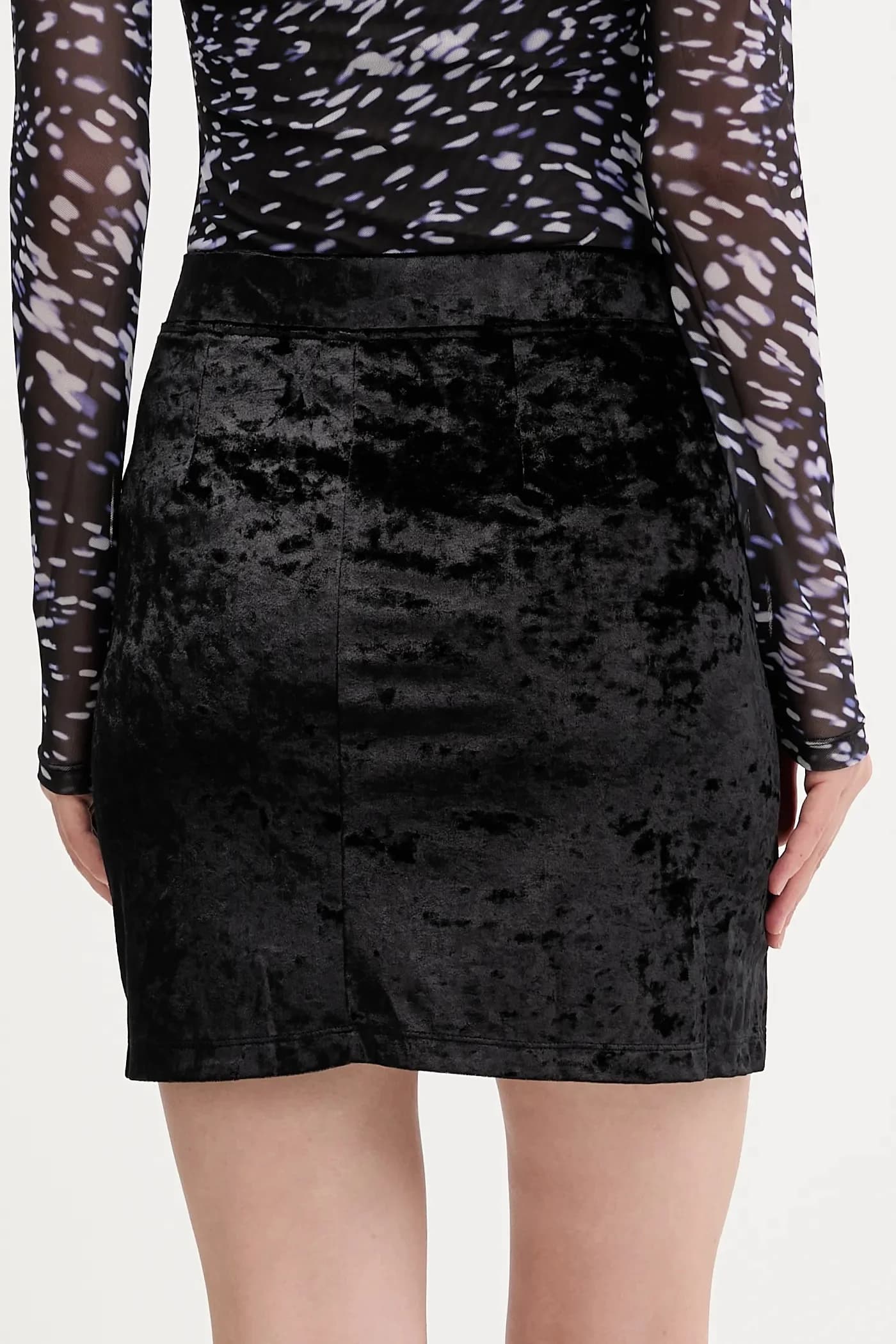 Велюровая юбка - фото 3