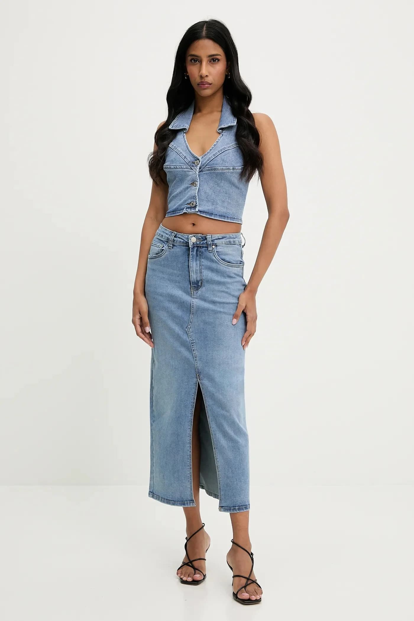 Джинсовая юбка - фото 2