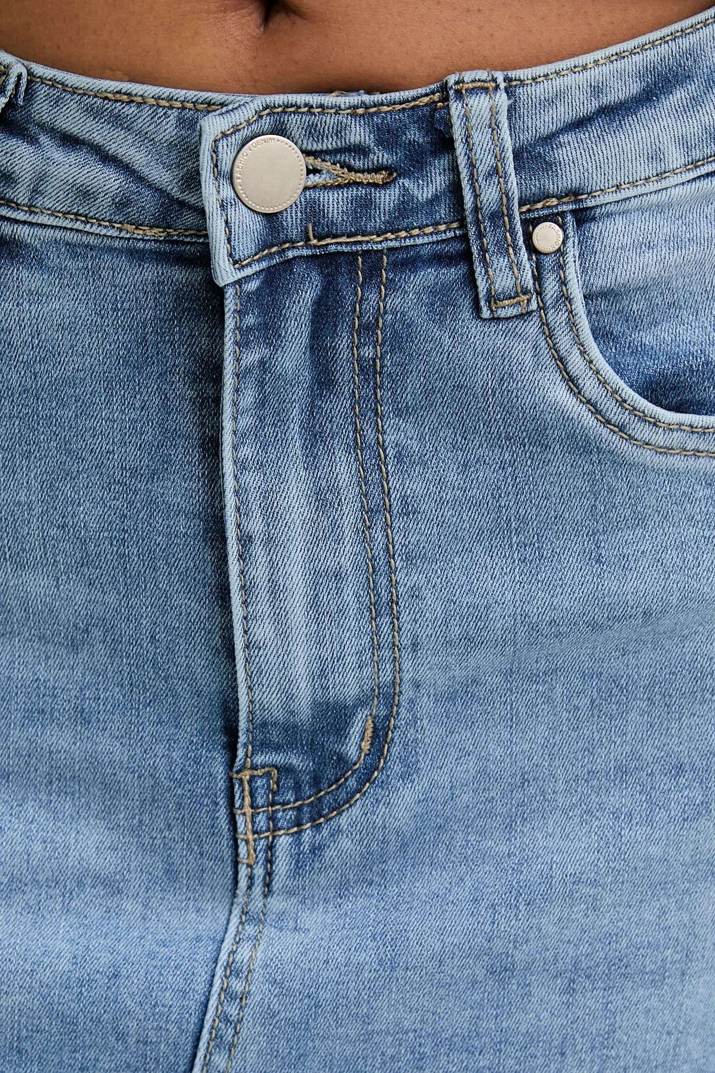 Джинсовая юбка - фото 4