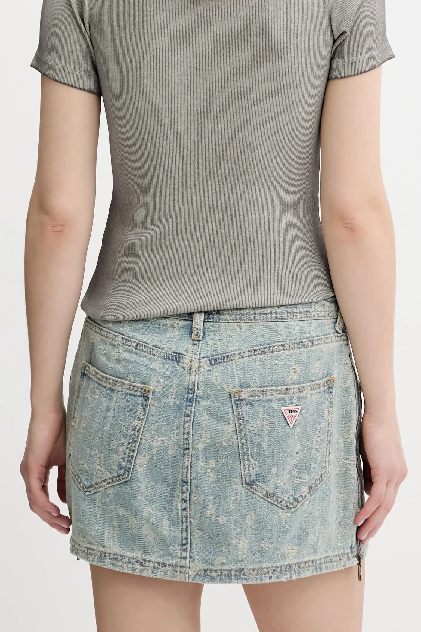 Джинсовая юбка - фото 3