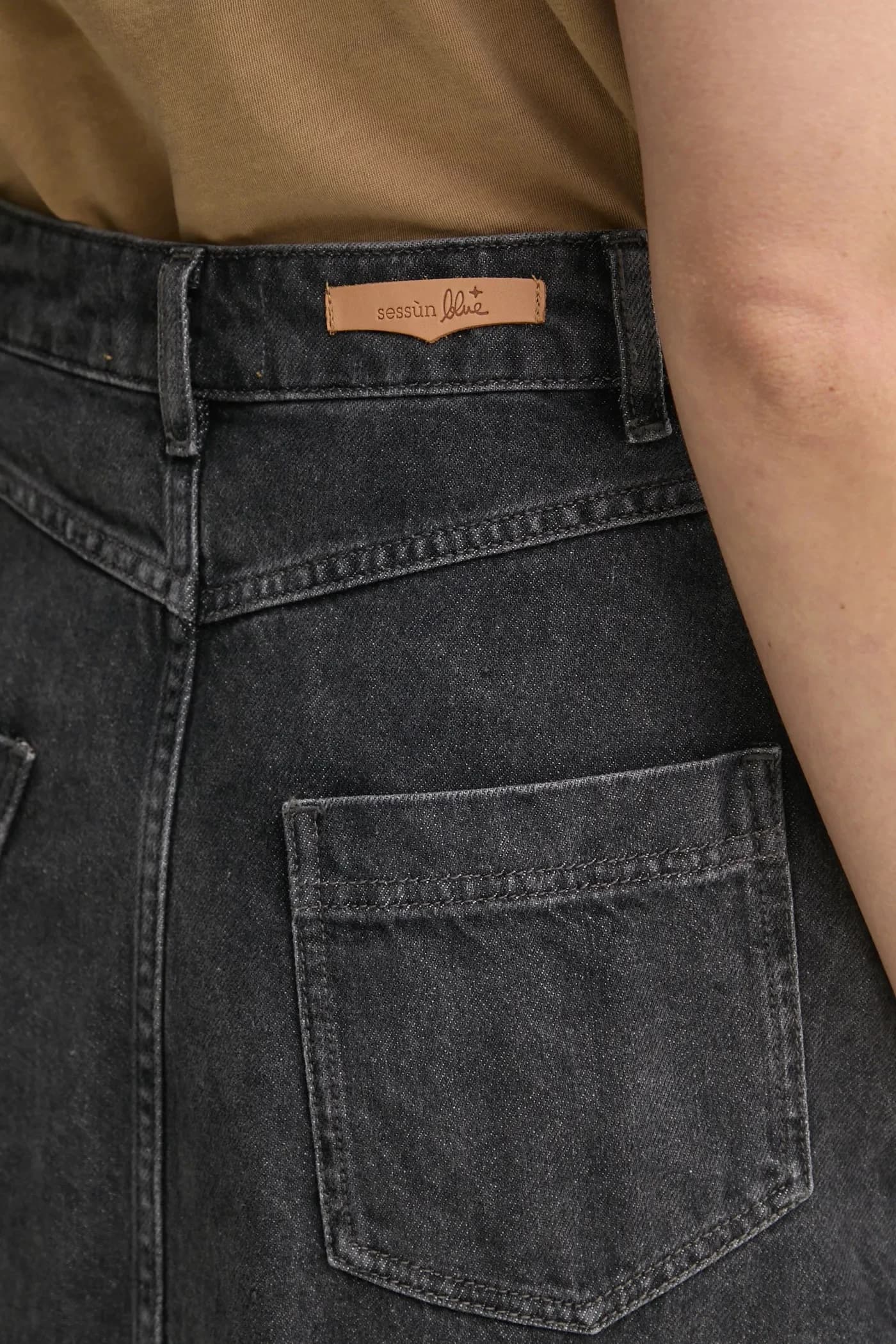 Джинсовая юбка - фото 4