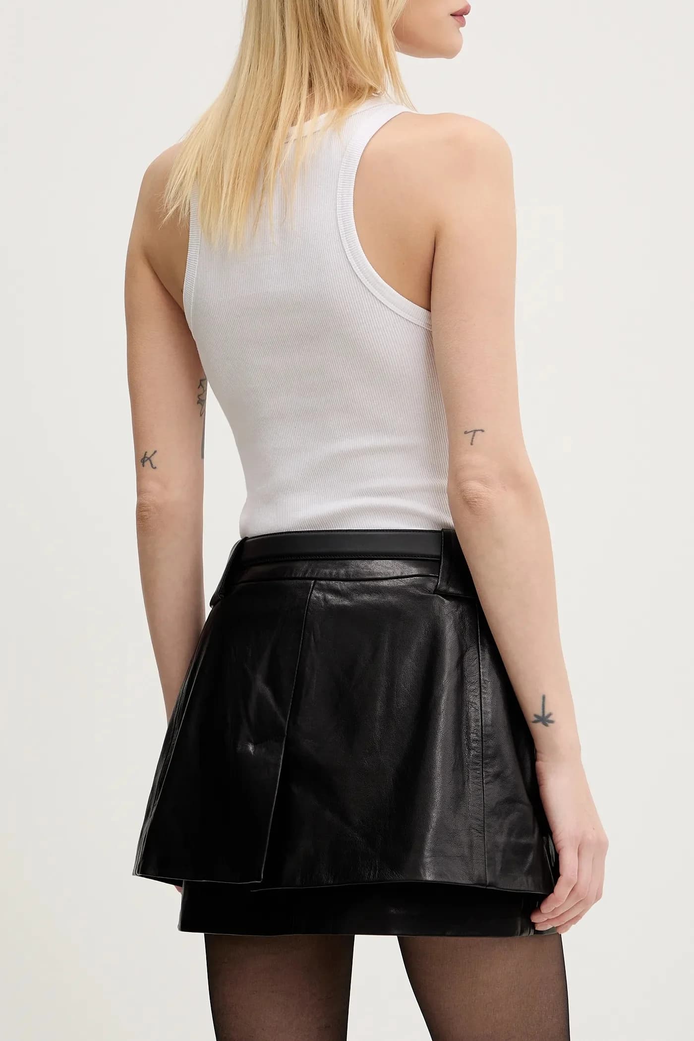 Кожаная юбка - фото 3