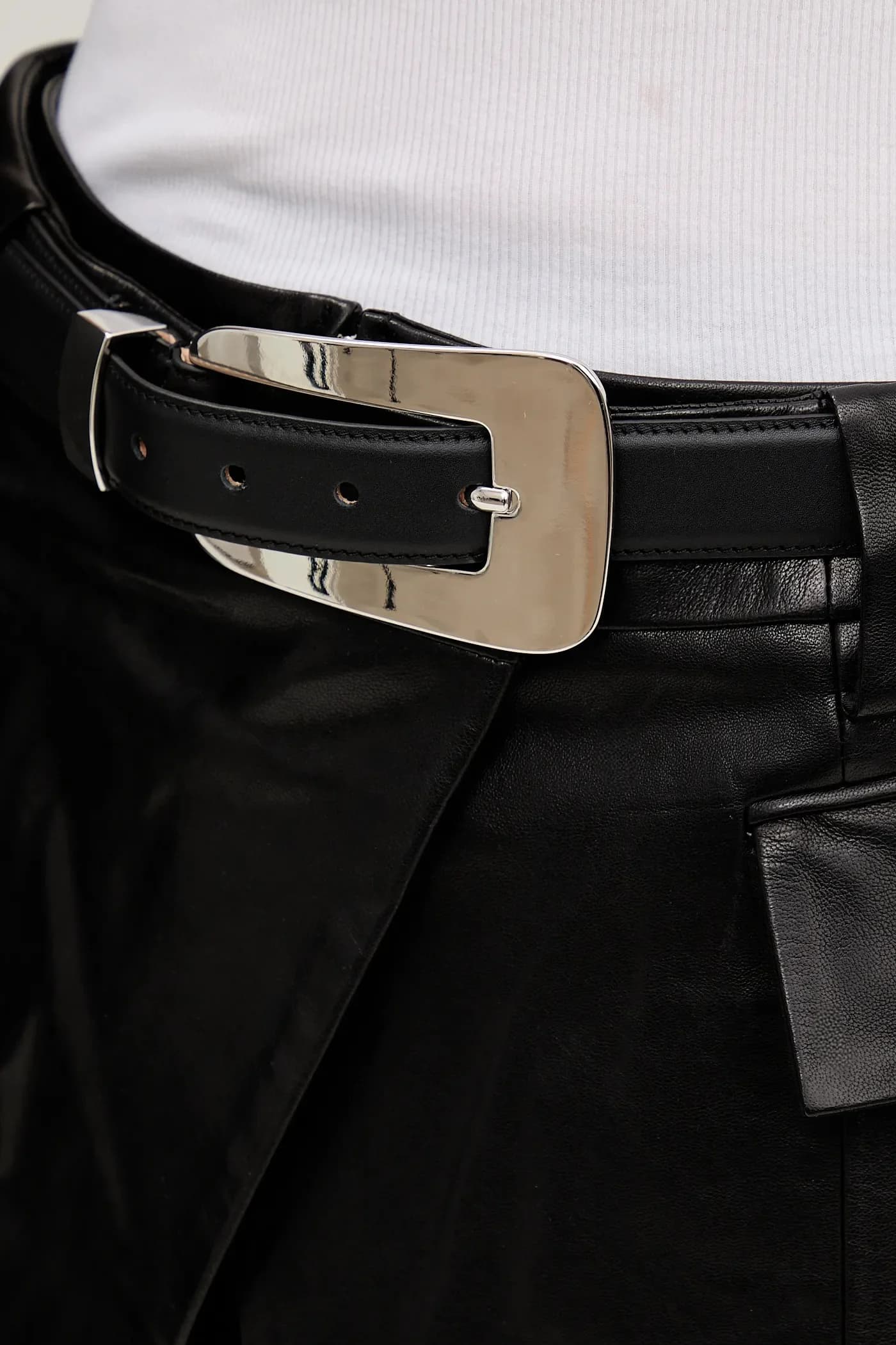 Кожаная юбка - фото 4