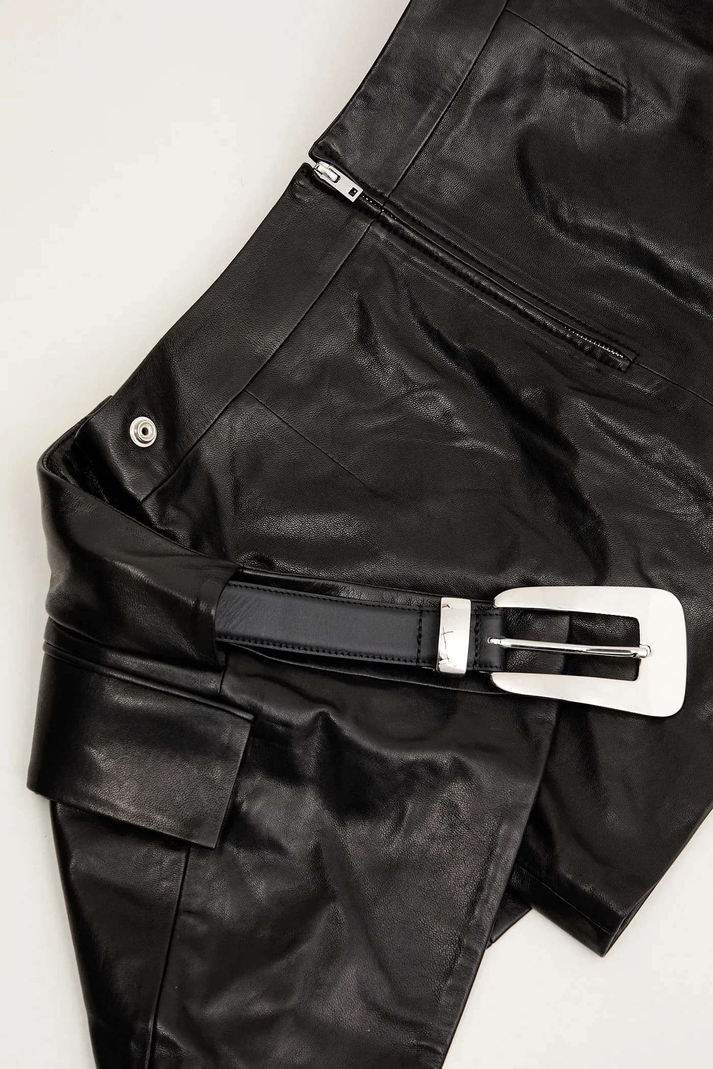 Кожаная юбка - фото 5