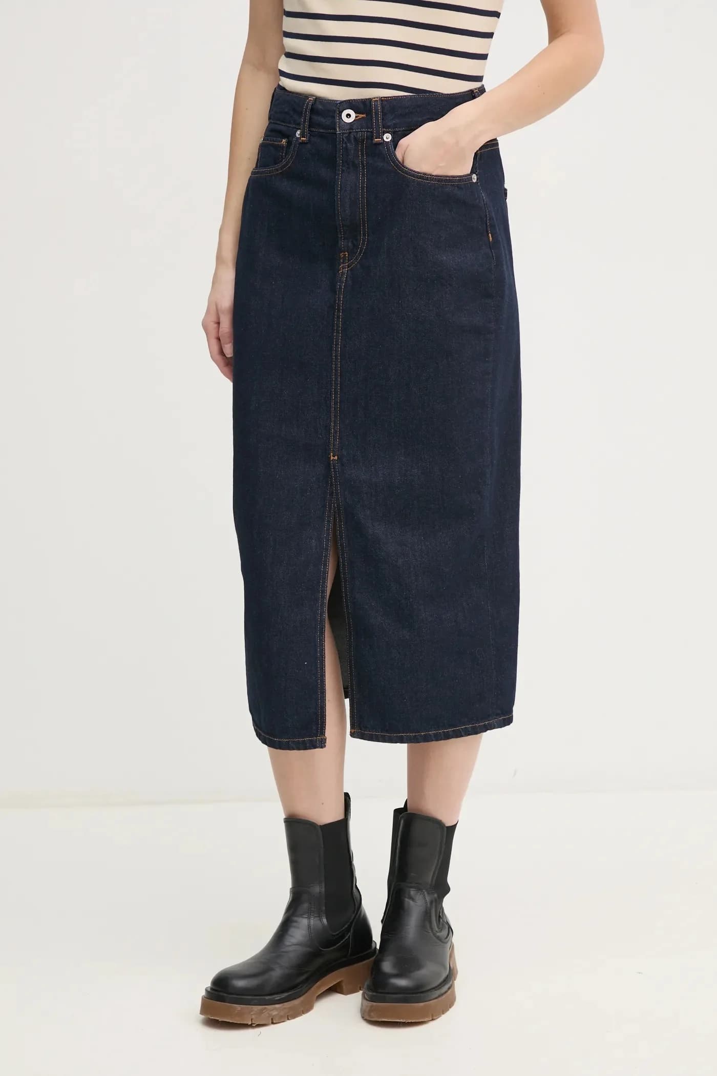 МИДИ ЮБКА Джинсовая юбка HW