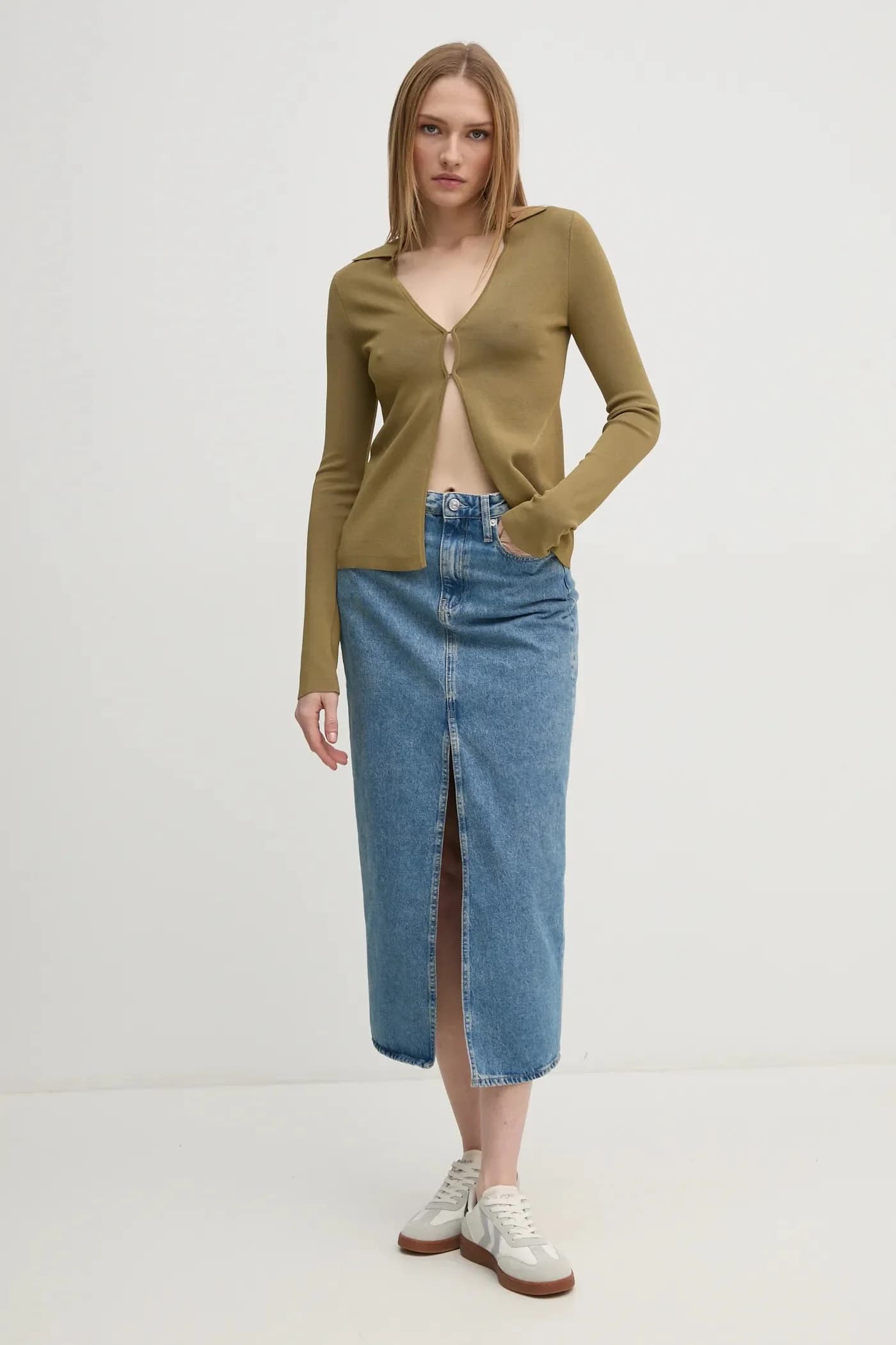 Джинсовая юбка - фото 2