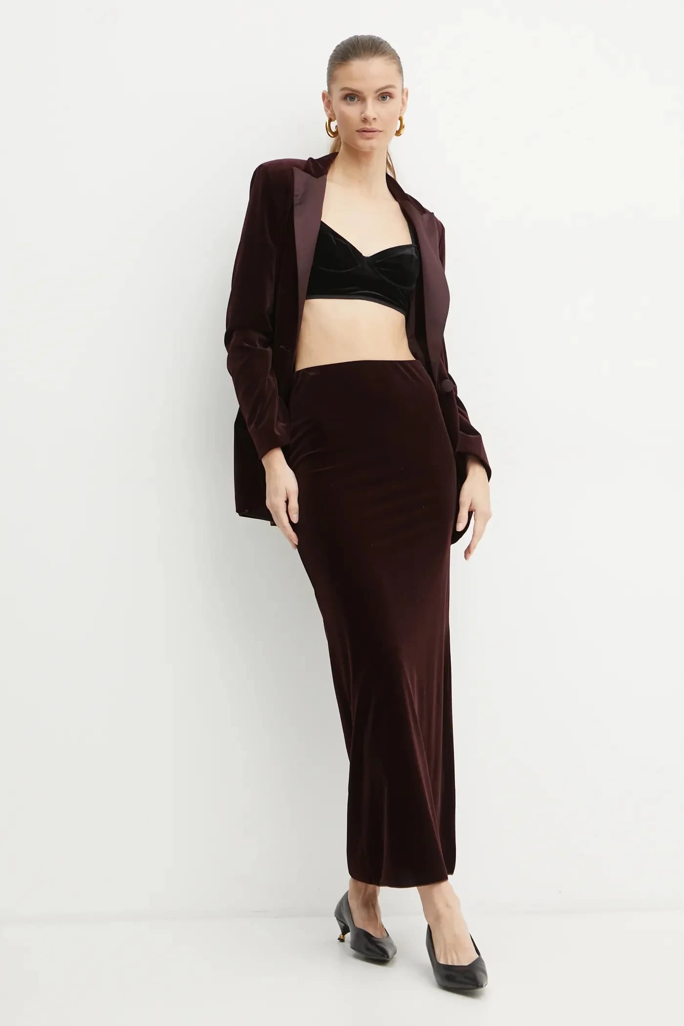 Велюровая юбка - фото 2