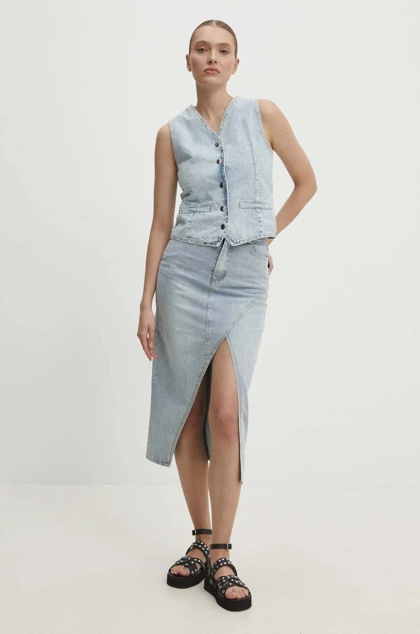 Джинсовая юбка - фото 2