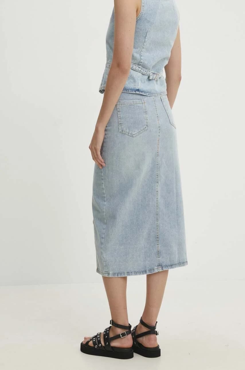 Джинсовая юбка - фото 3