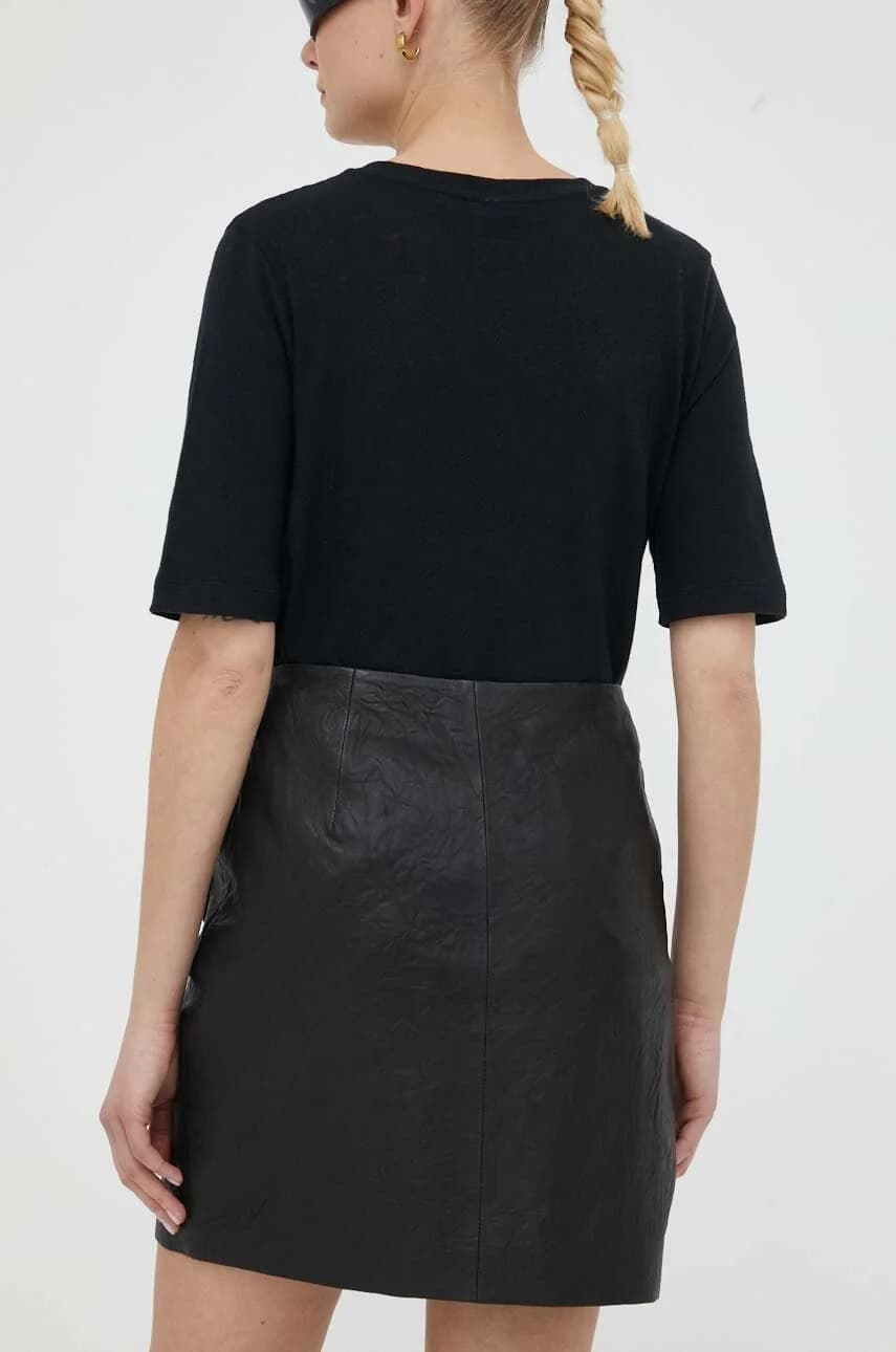 Кожаная юбка - фото 3