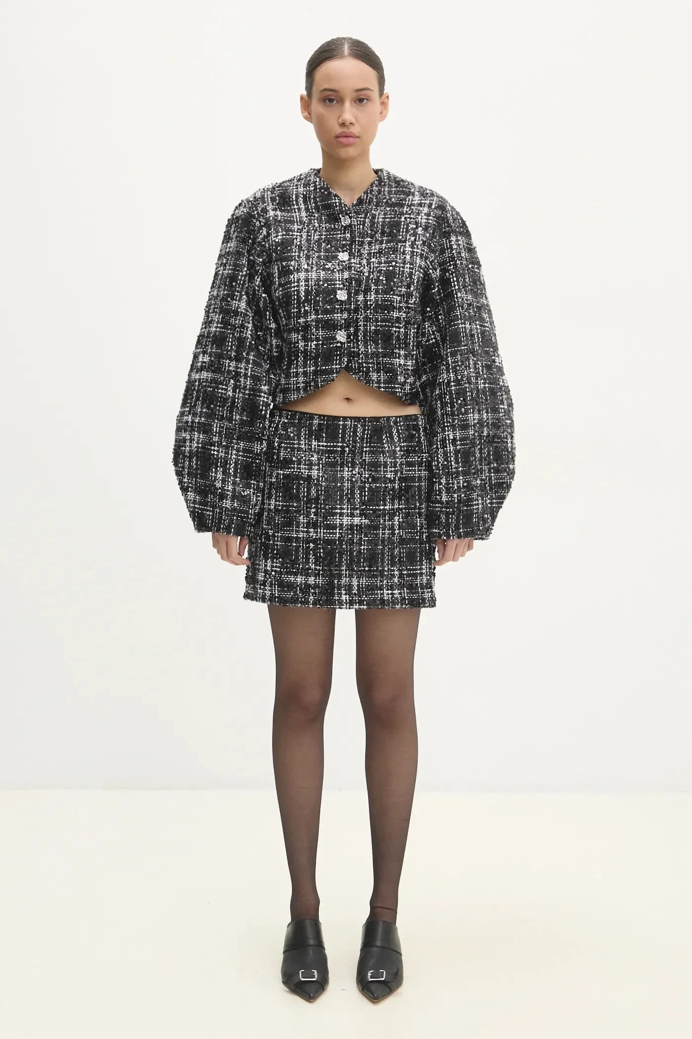 Мини-юбка-букле - фото 5