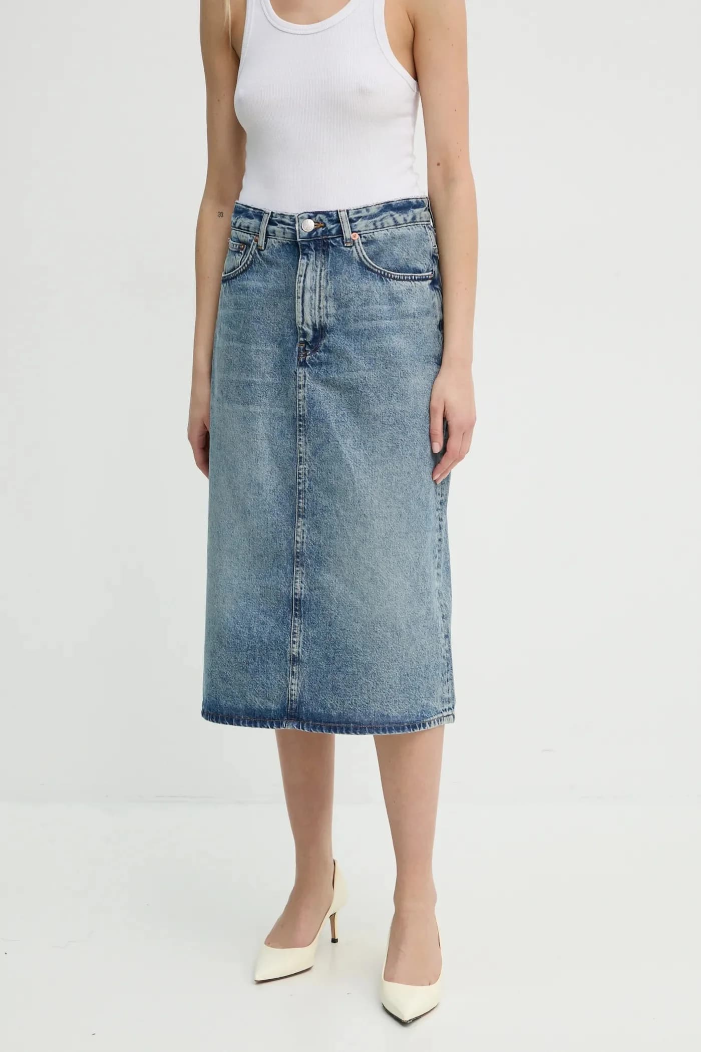 SAELSIE джинсовая юбка - фото 4