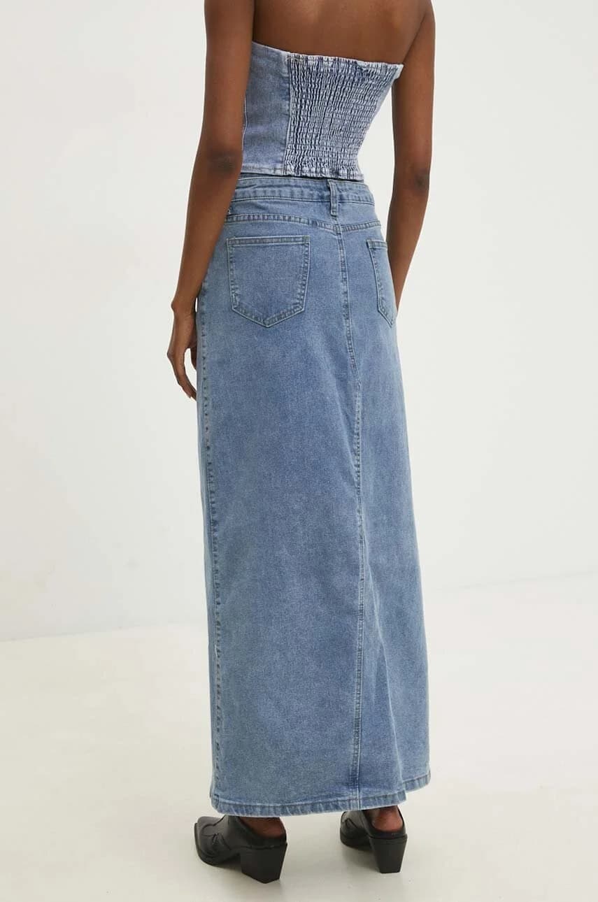 Джинсовая юбка - фото 3