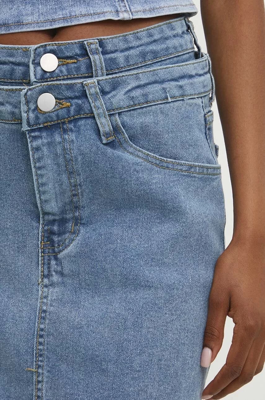 Джинсовая юбка - фото 4