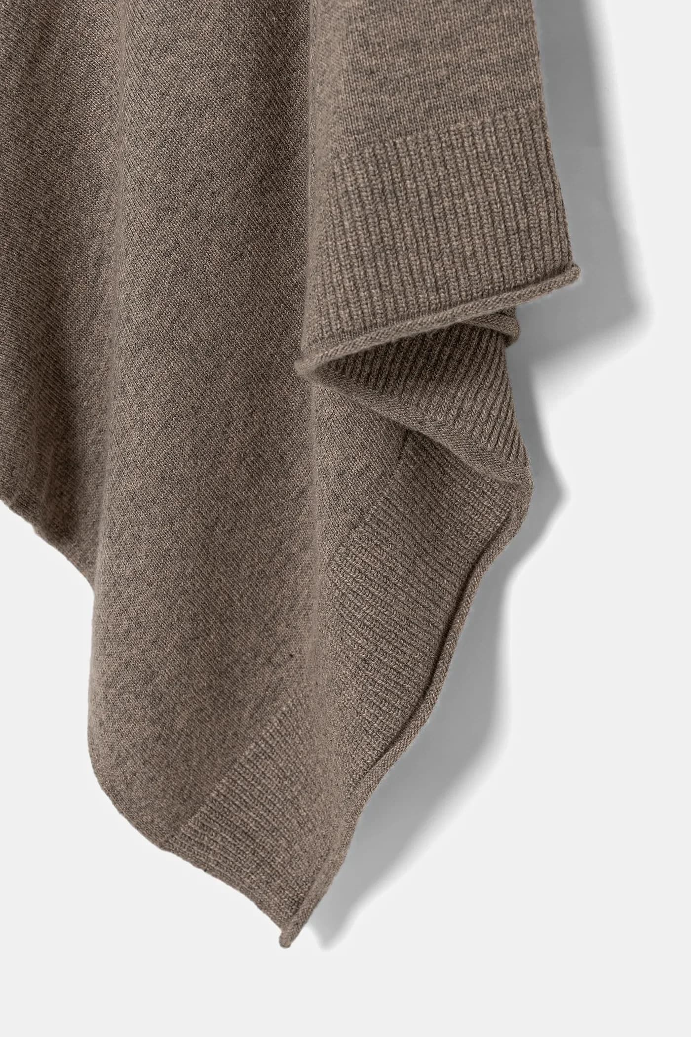 Пончо с добавлением шерсти - фото 2