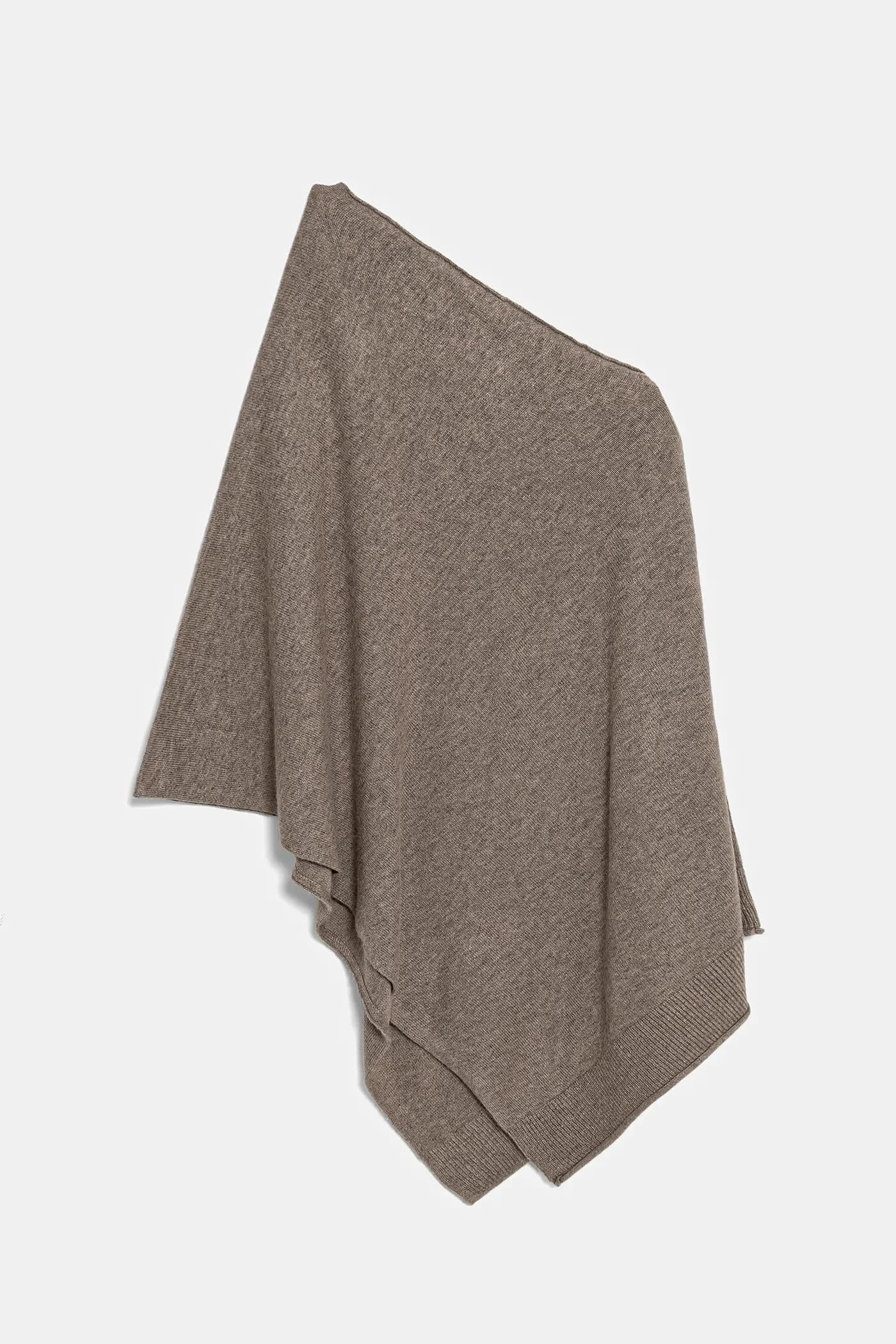 Пончо с добавлением шерсти - фото 3