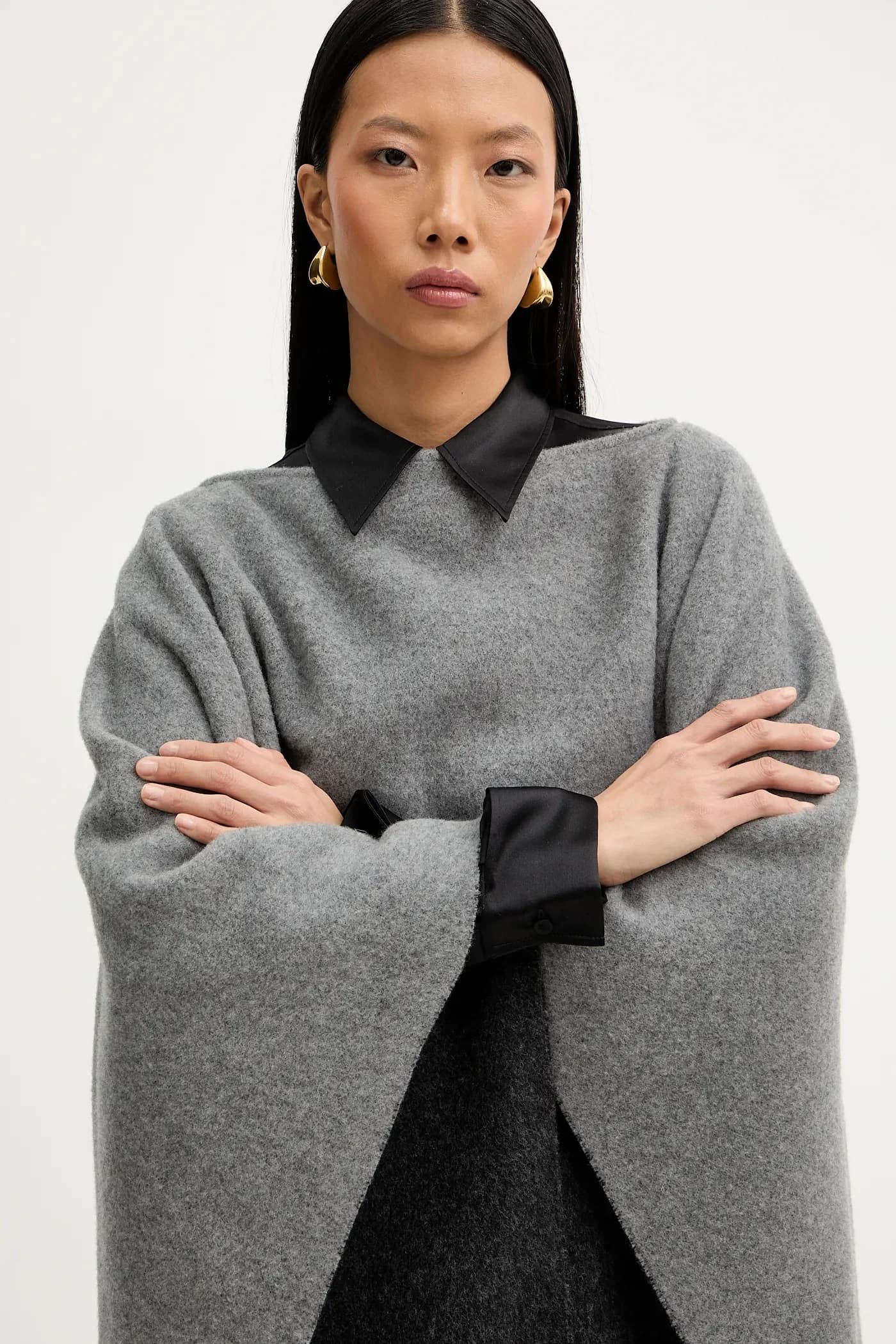 Шерстяное пончо - фото 4