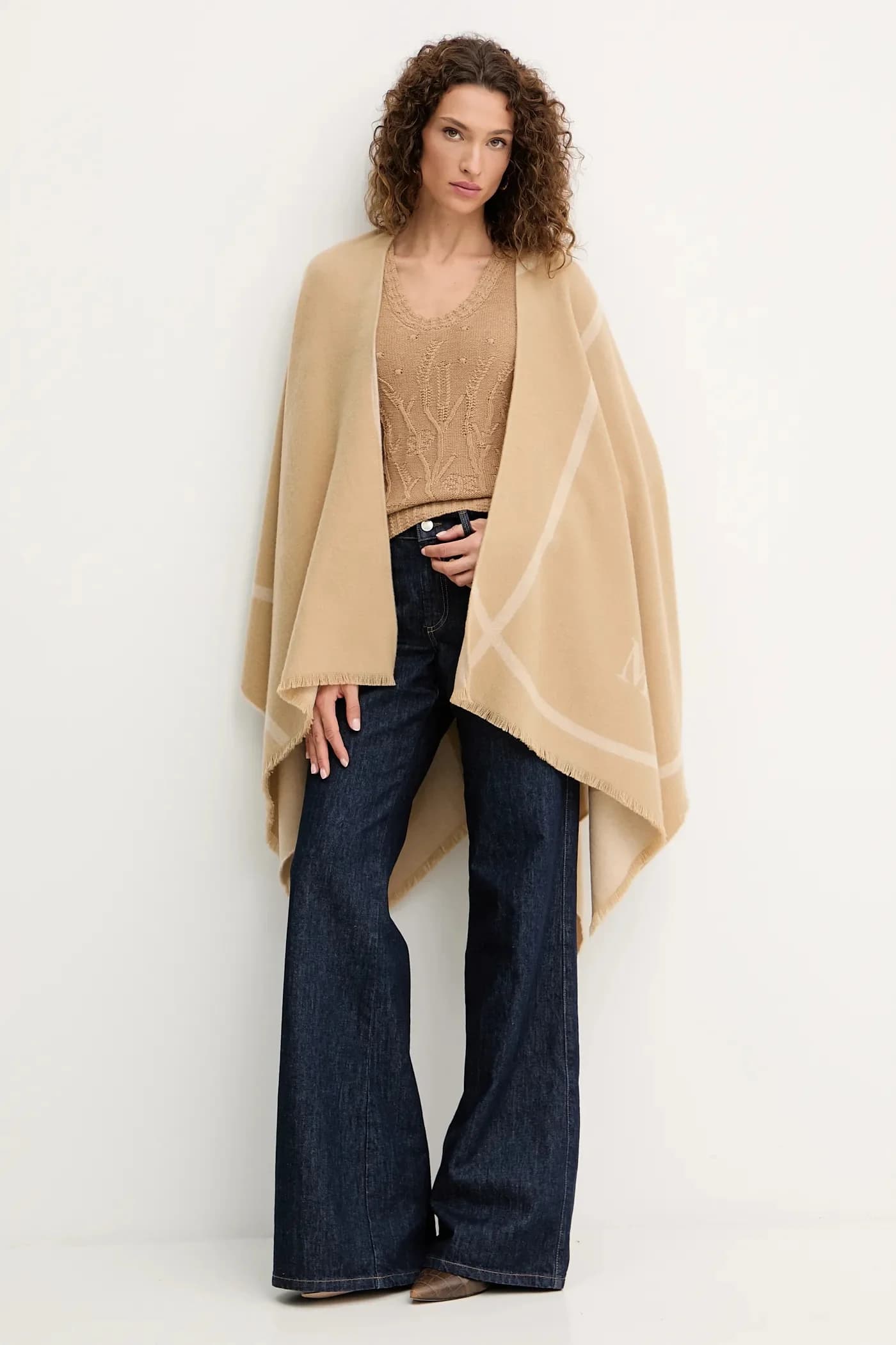 GIUDEA шерстяное пончо - фото 2