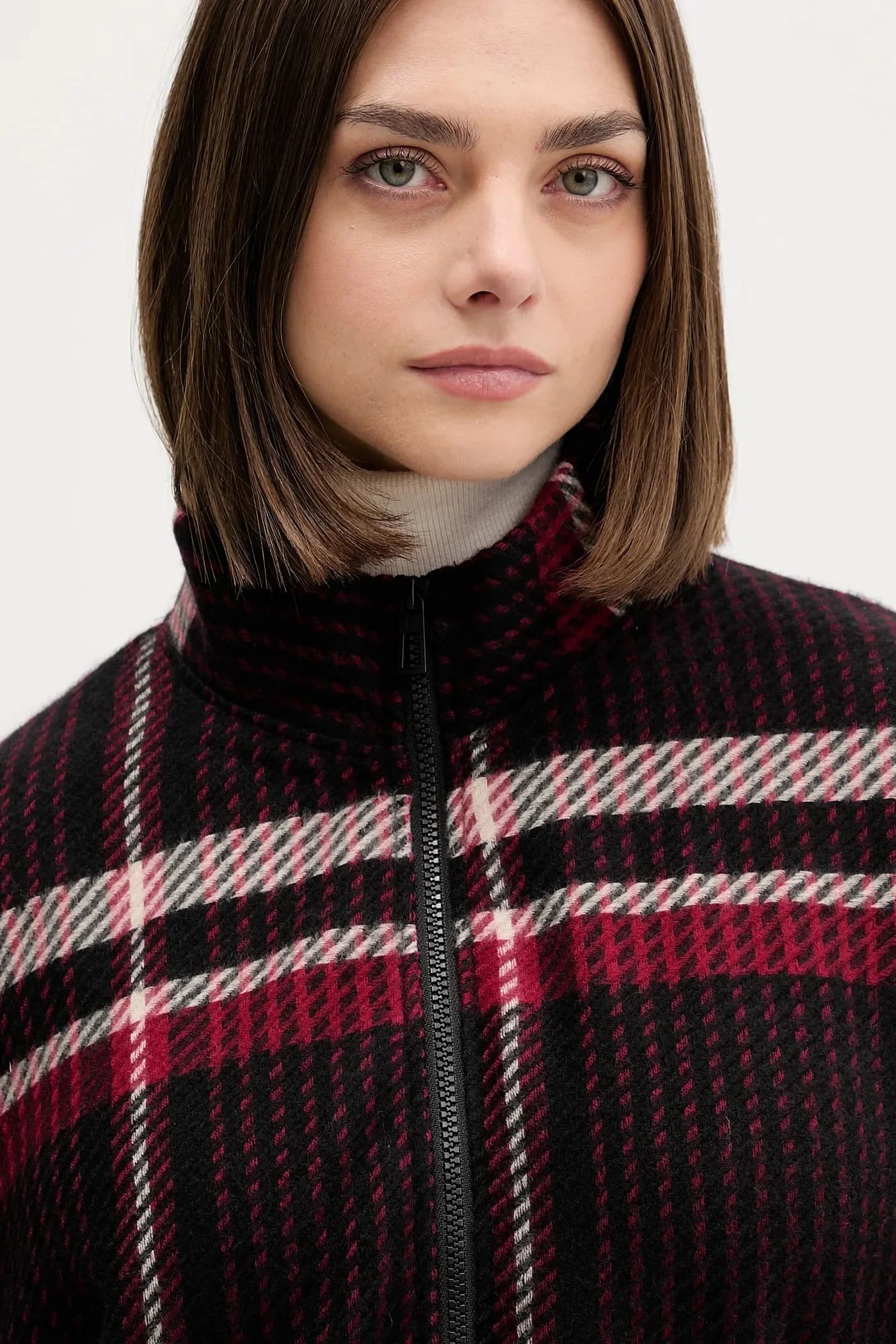 Пончо в клетку ALDAMA - фото 4