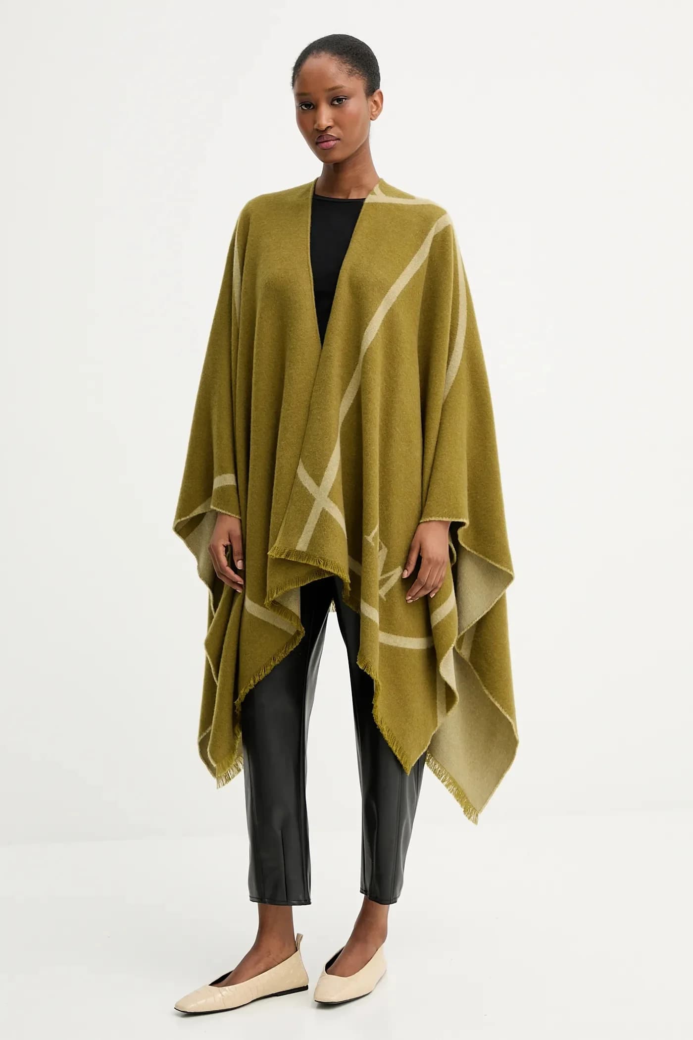 GIUDEA шерстяное пончо - фото 2