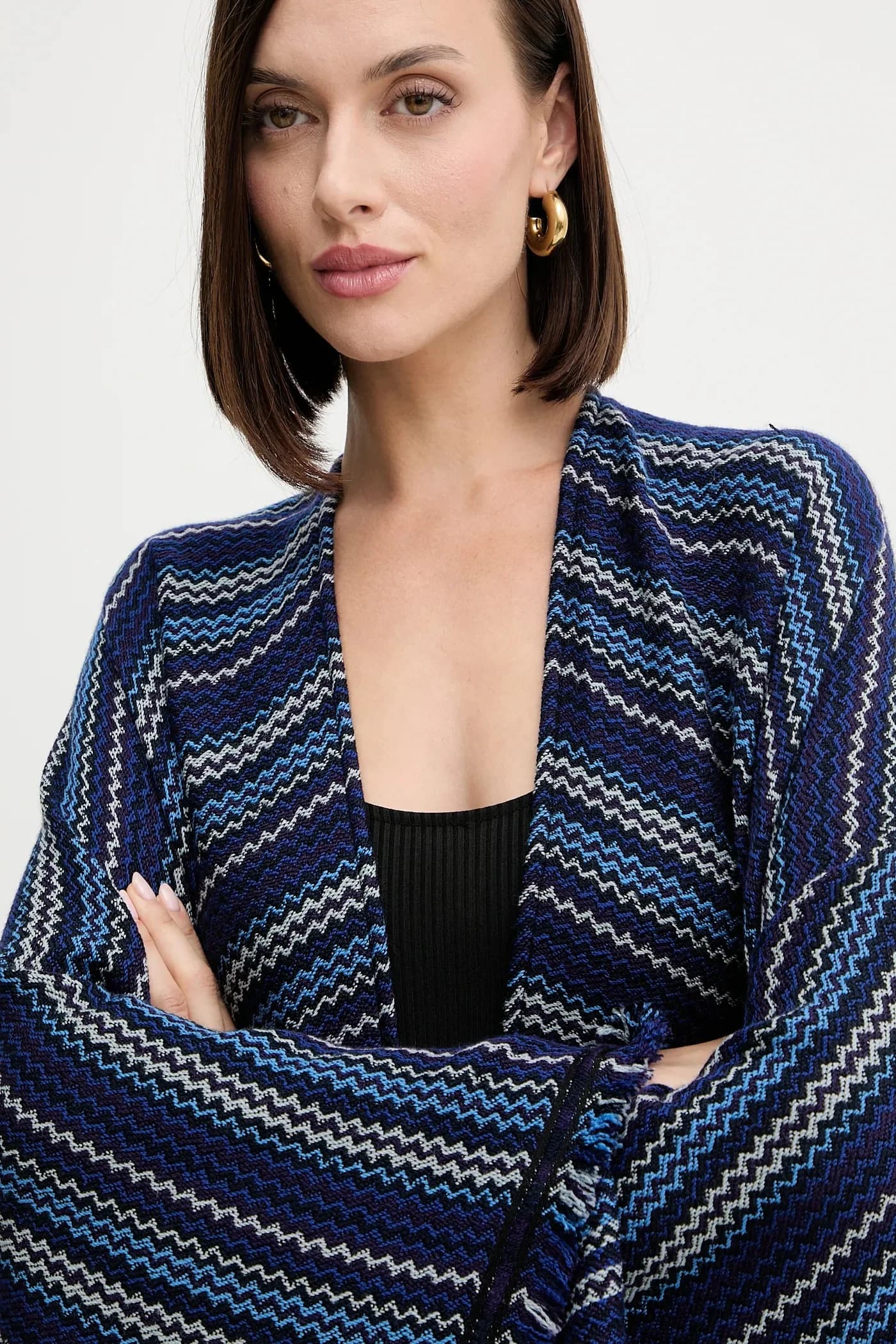 Шерстяное пончо - фото 4