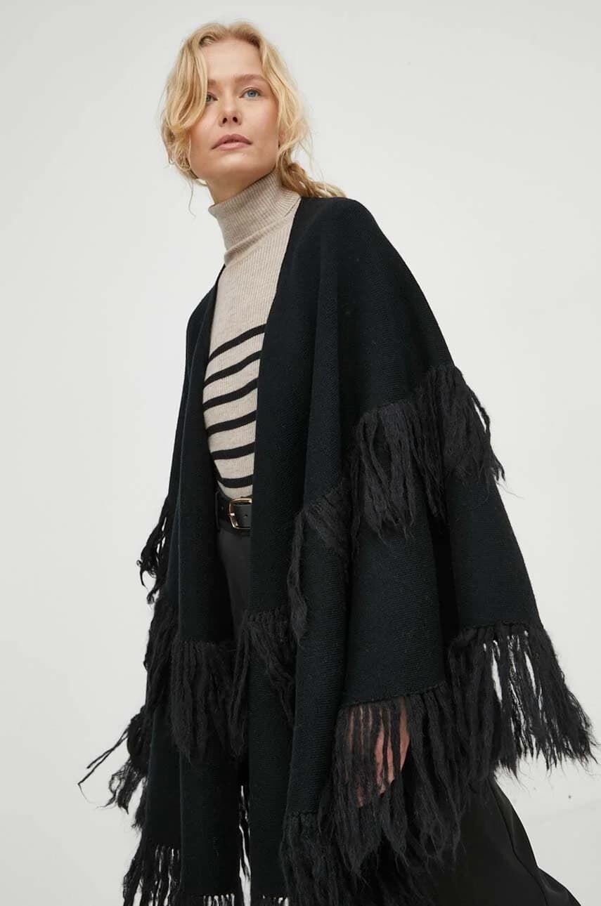 Шерстяное пончо - фото 4