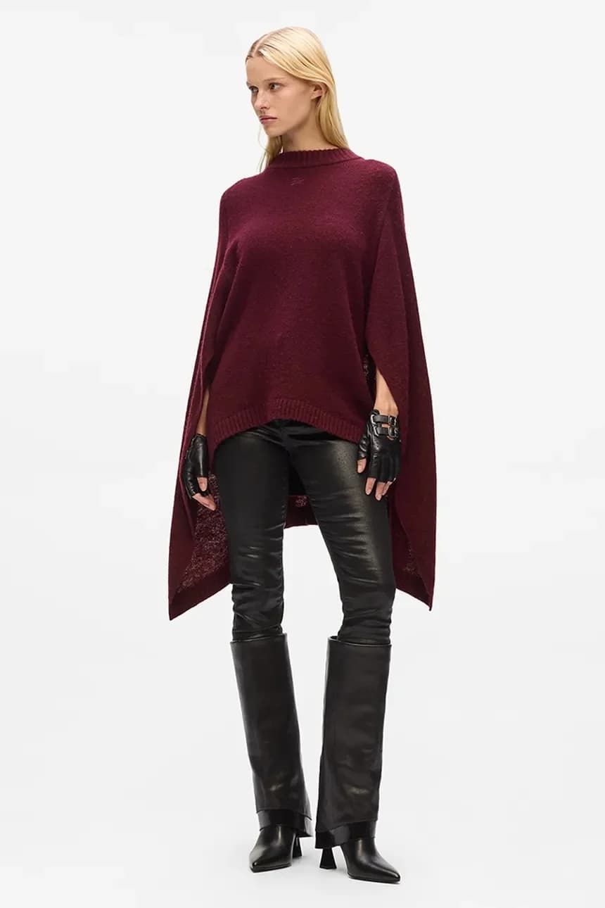 Шерстяное пончо - фото 4