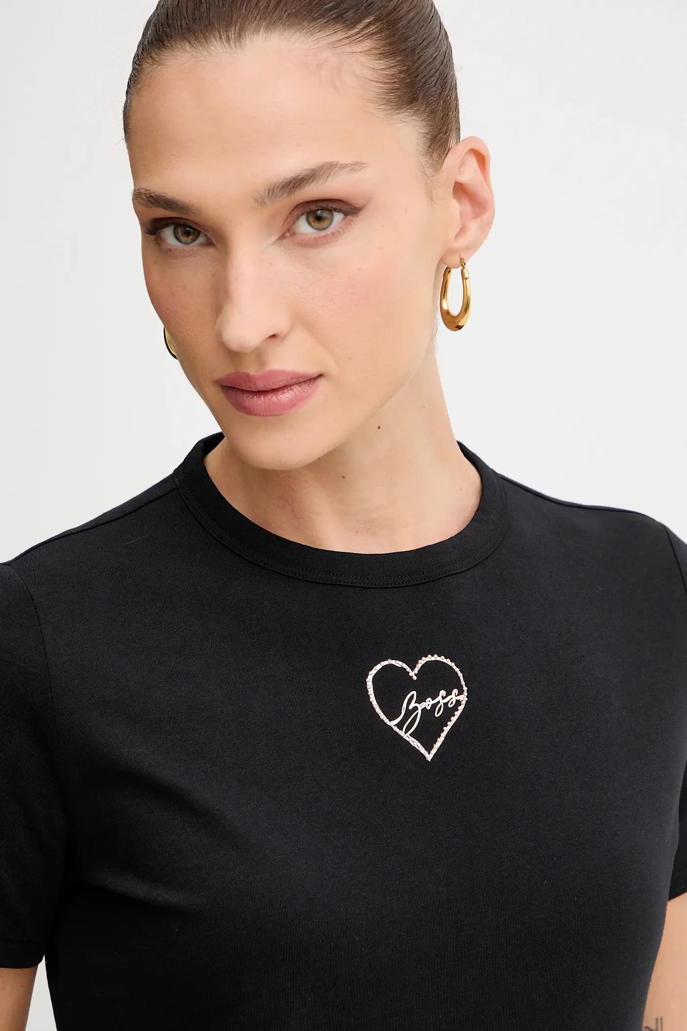 Хлопковая футболка C_Elogo_crystal1 - фото 4