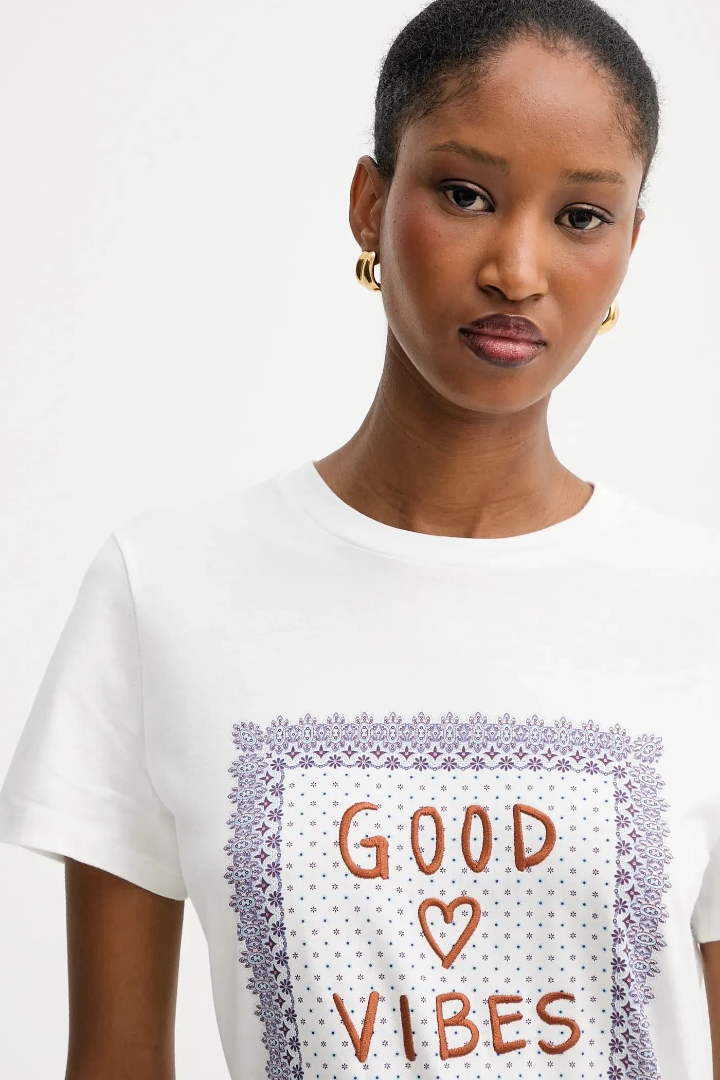 футболка ARA из хлопка - фото 4