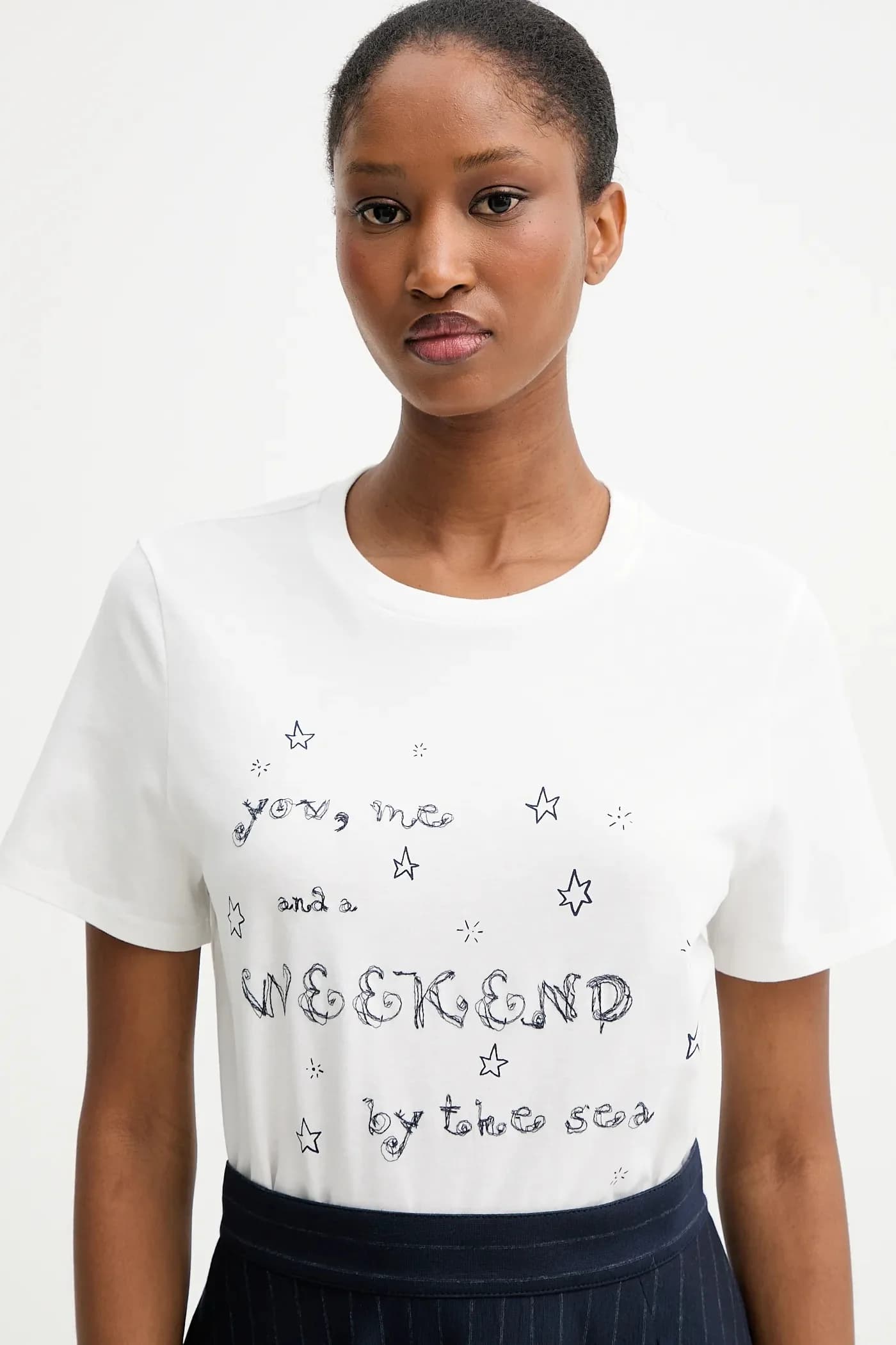 футболка ARA из хлопка - фото 4