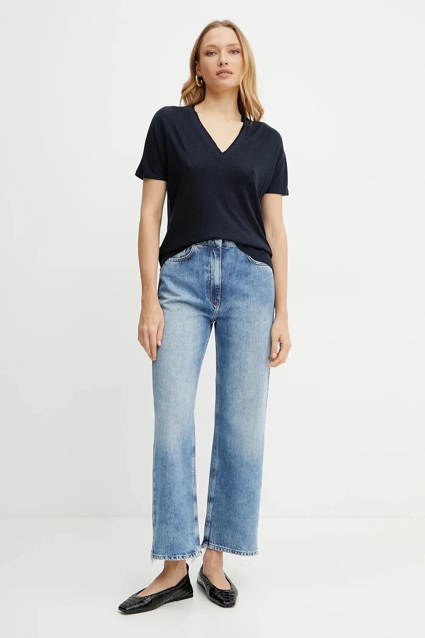 Футболка из смесового льна - фото 2